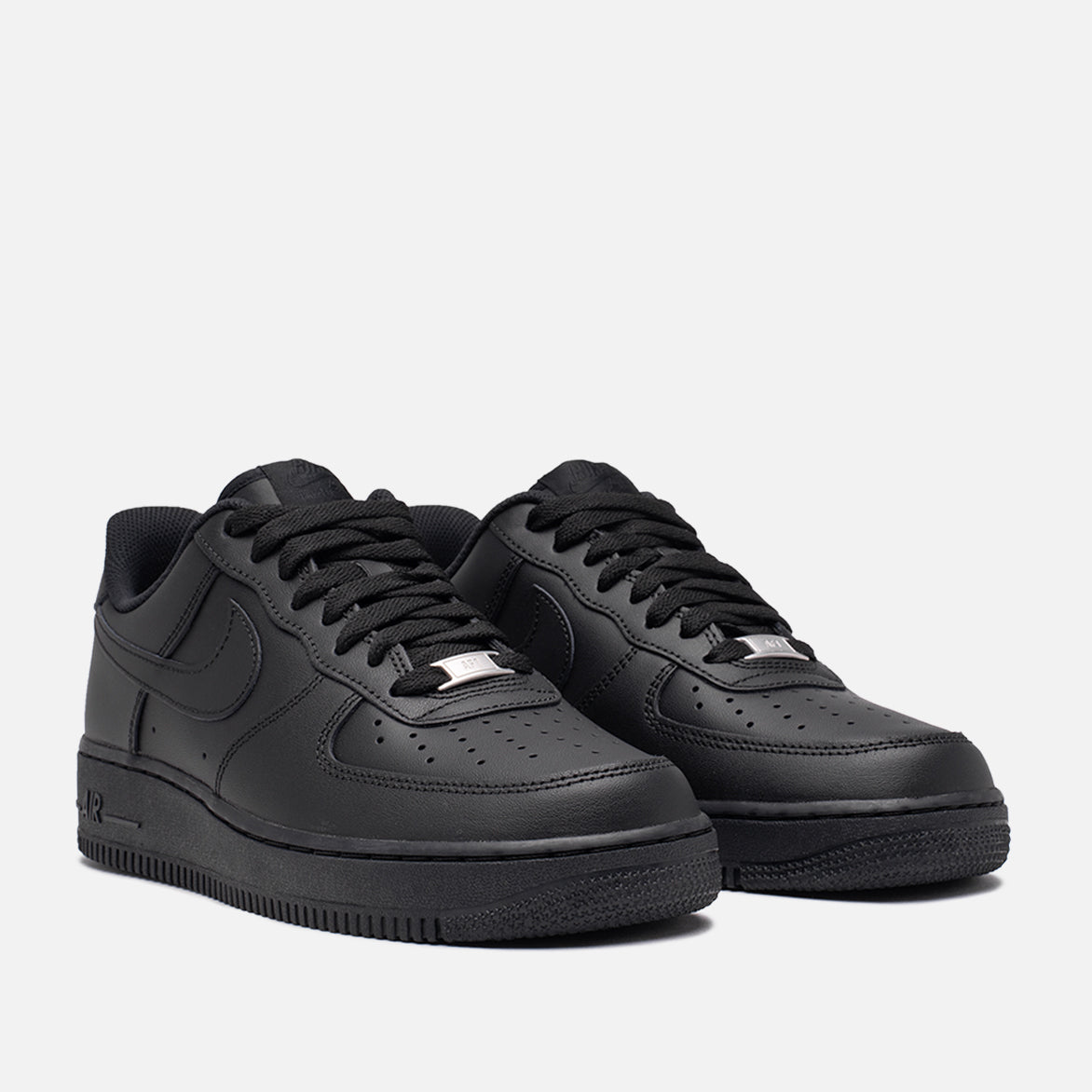 Nike Air Force 1 Low '07 Men's Sneakers - Black/Black - Casual Basketball Shoes for Streetwear & Everyday Wear