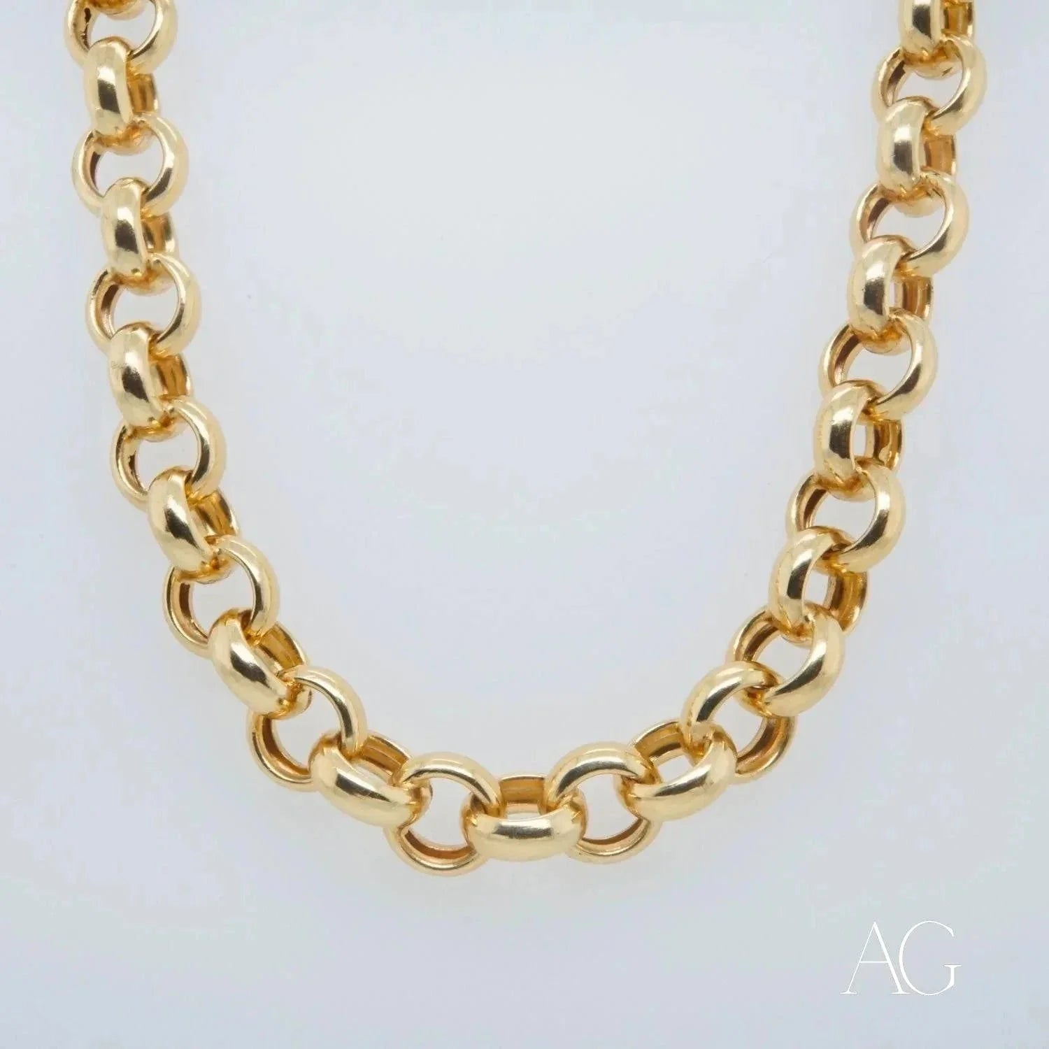 Elegant 18K Gold Chain Necklace - Luxury Artisan Gold Jewelry for Women - Perfect for Weddings, Parties & Special Occasions