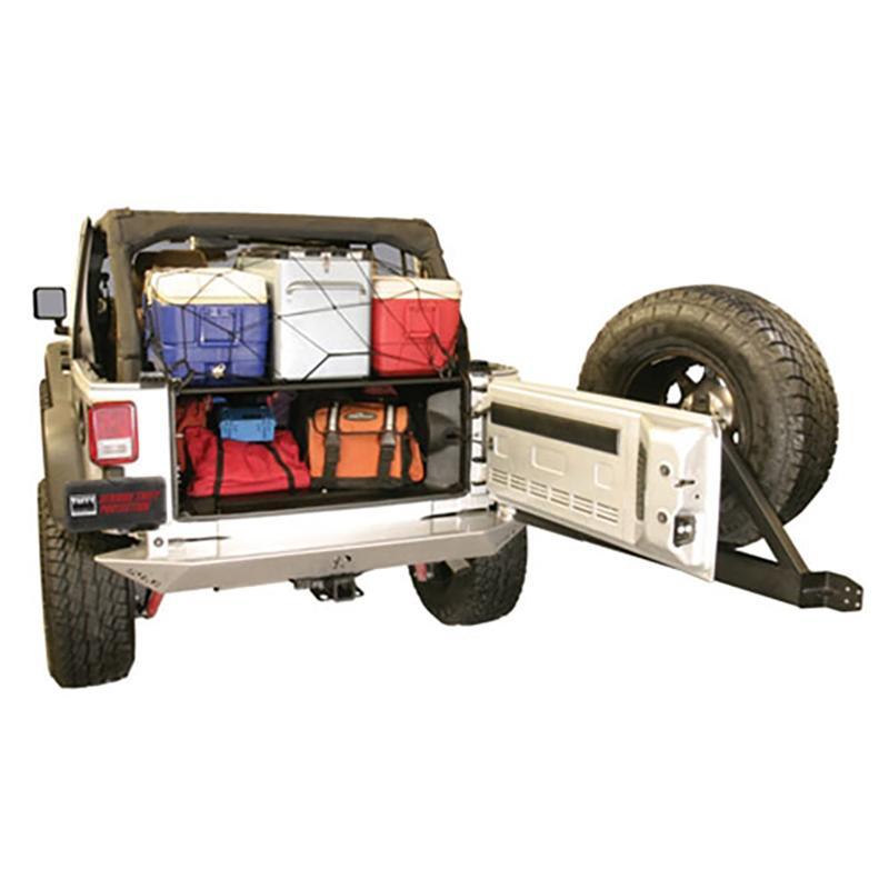 Jeep JKU Security Tailgate Enclosure for 2011-2017 Models - Heavy Duty Lockable Cargo Cover - Perfect for Off-Roading, Camping & Outdoor Adventures
