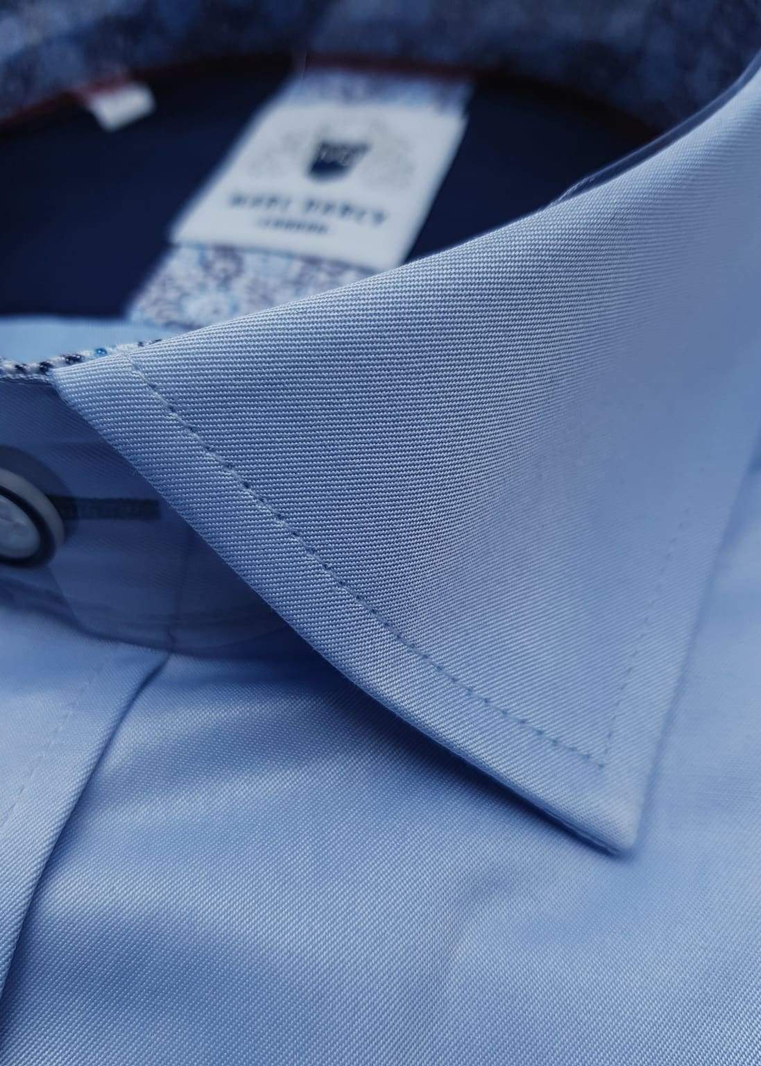 Marc Darcy Alfie Sky Blue Long Sleeve Casual Shirt for Men - Perfect for Office, Date Night & Formal Occasions