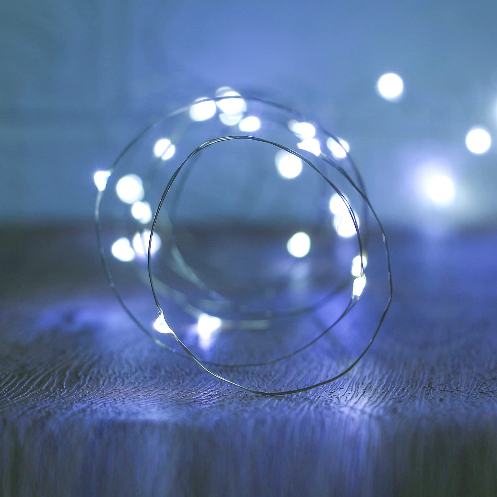 XINKAITE 32.8ft Waterproof LED String Lights - Battery Operated Fairy Lights for Wedding, Home, Garden, Party & Christmas Decorations (White) | Indoor & Outdoor Decorative Lighting for Bedroom, Patio, Backyard & Holiday Events