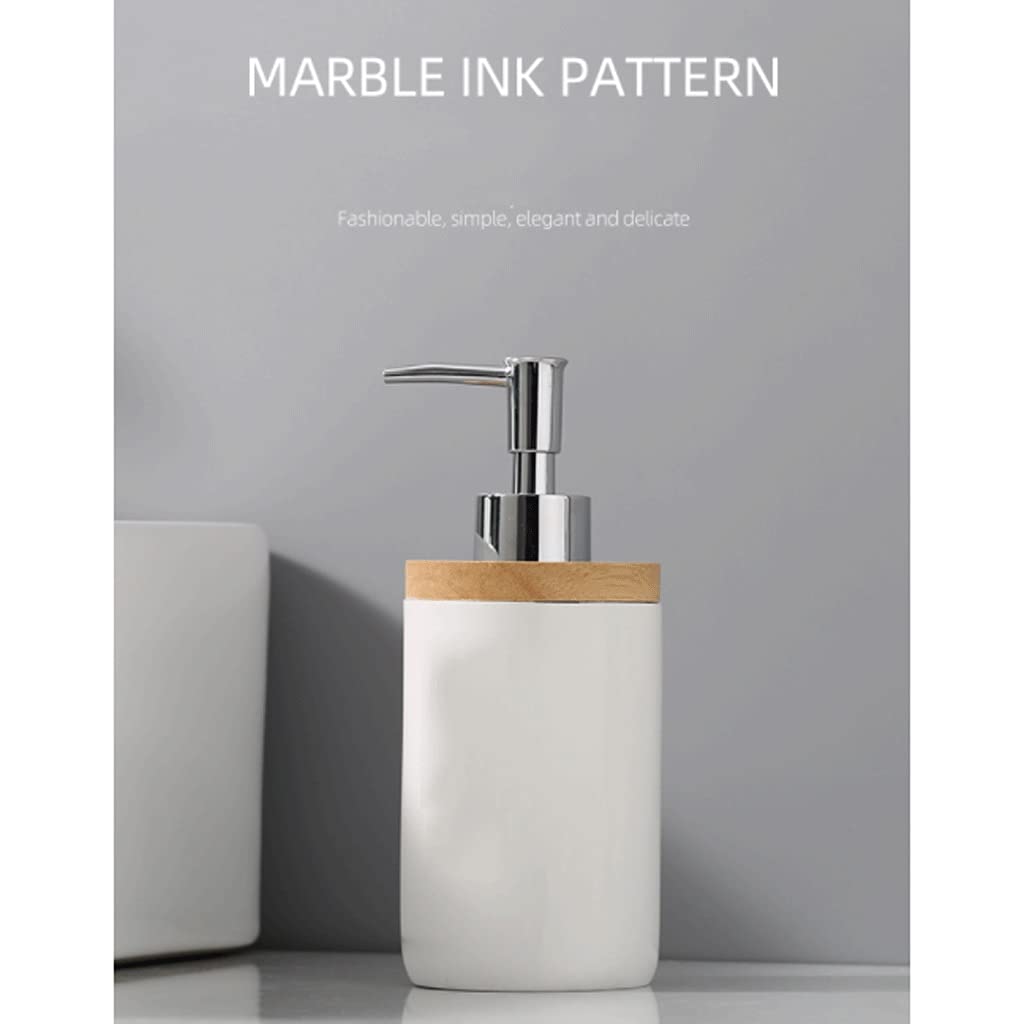 White Refillable 13.5oz/400ml Soap Dispenser Pump Bottle - Dish & Hand Soap Dispenser for Kitchen, Bathroom & Bedroom | Durable & Leak-Proof Design for Daily Home & Office Use