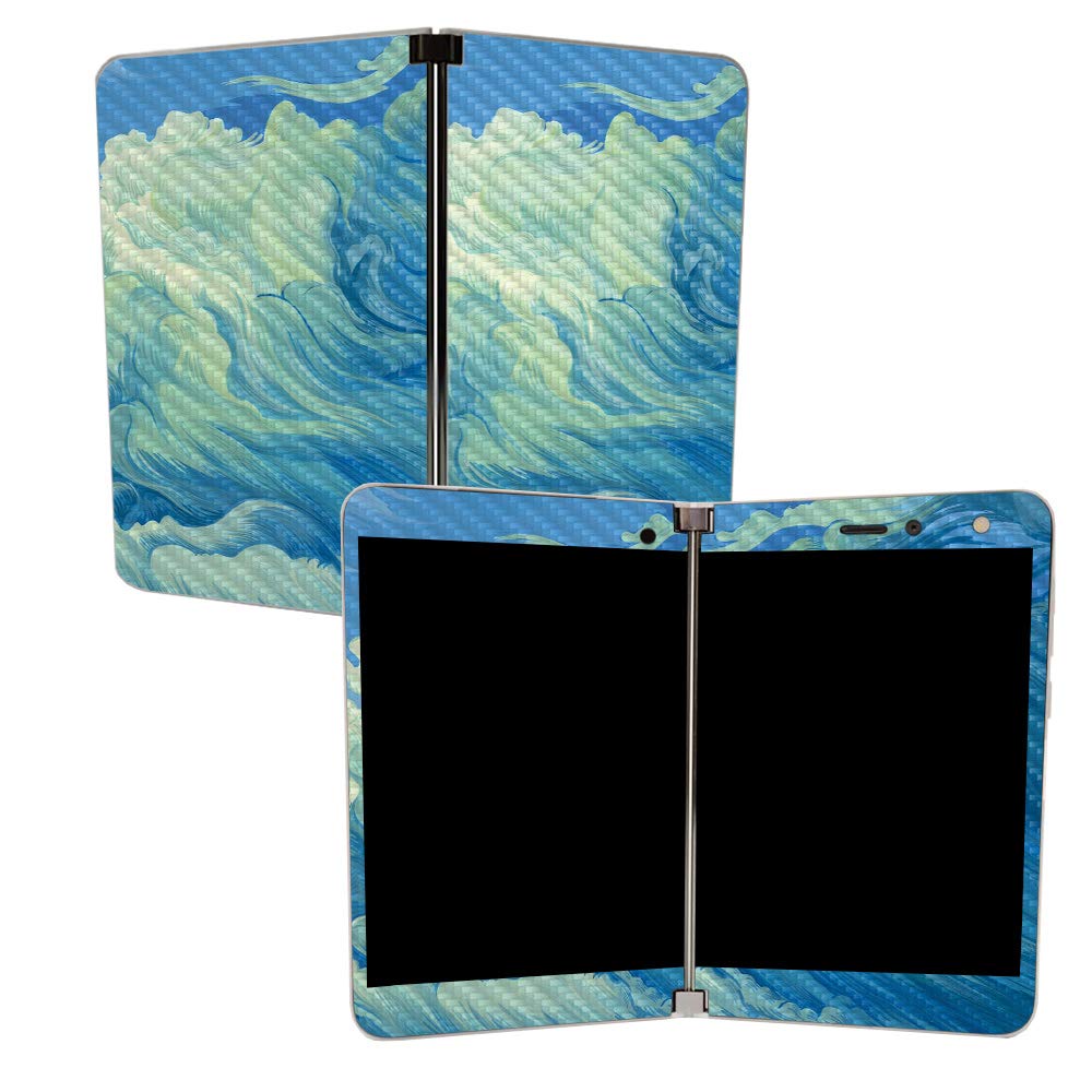 Premium Carbon Fiber Skin for Microsoft Surface Duo - Protective & Durable Textured Cover | Easy to Apply & Remove | Made in USA | Perfect for Work, Travel & Everyday Use