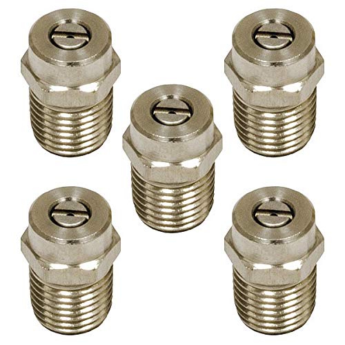 8.0 Size Male Spray Nozzle - 5 Pack for Garden Hose, Car Washing & Outdoor Cleaning