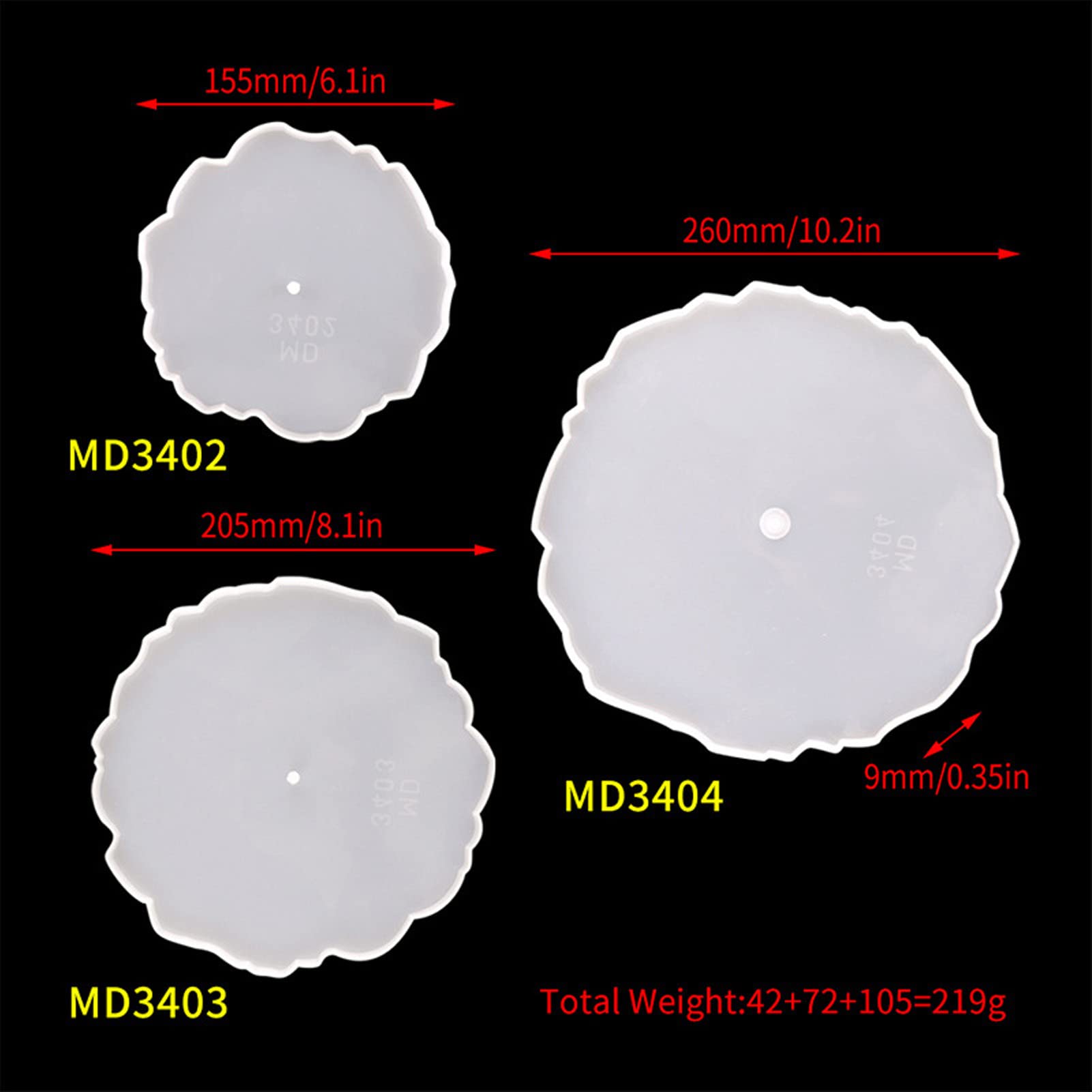 3-Tier Silicone Resin Cake Stand - Decorative Serving Tray for Fruits, Snacks & Desserts | DIY Craft Making & Home Decor | Perfect for Kitchen, Dining Table & Party Display