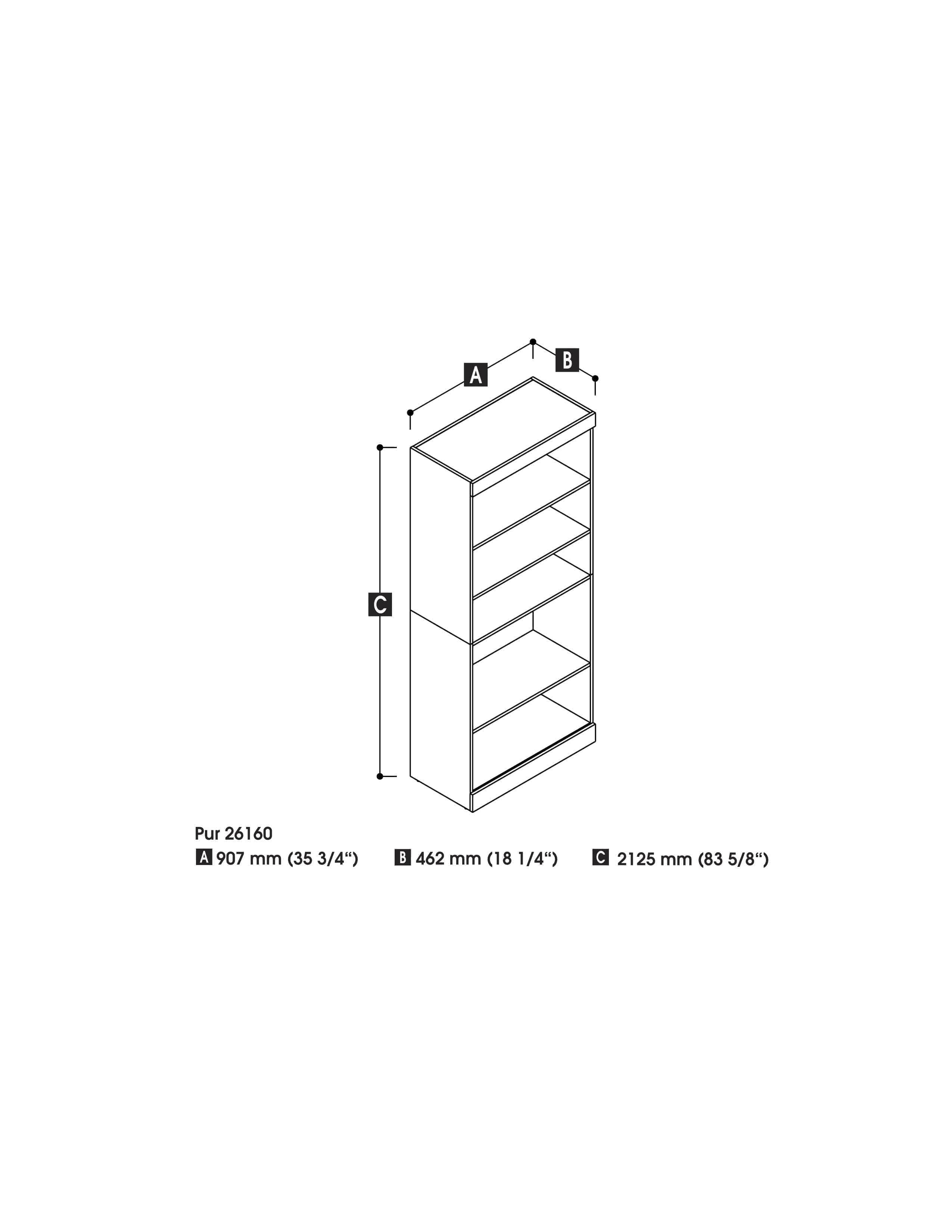 Pur 36 Closet Organizer Storage Unit - 7 Color Options for Bedroom, Closet & Home Organization