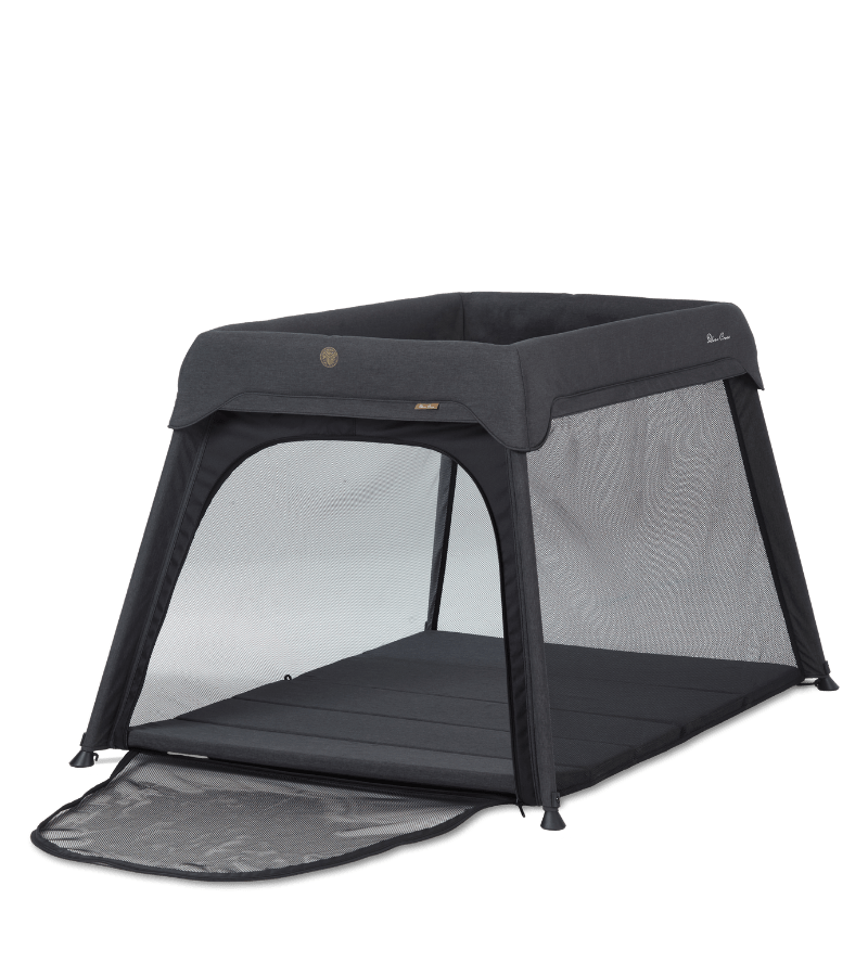 Silver Cross Slumber Travel Crib - Portable Baby Bed with Carbon Frame | Lightweight Foldable Crib for Travel, Home & Nursery Use | Perfect for Newborns & Toddlers