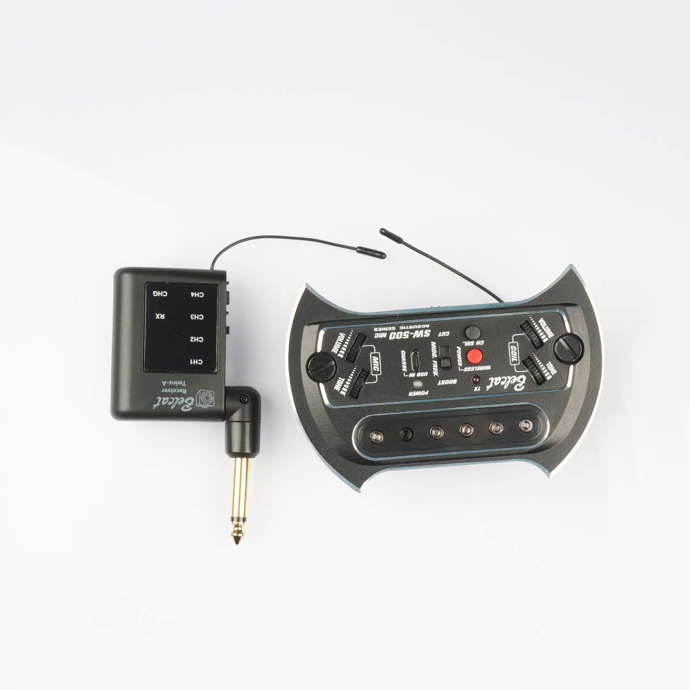 Professional Wireless Pickups for Bass & Guitar - SW500 Receiver & Transmitter System | Studio Recording & Live Performance Accessories