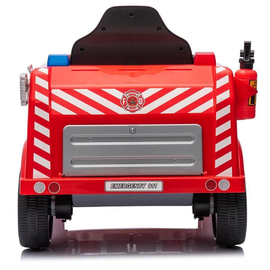 12V Fire Truck Ride-On Toy for Kids with Lights, Sounds & Parent Remote Control – 1 Seater Electric Car for Indoor & Outdoor Play – Freddo Toys