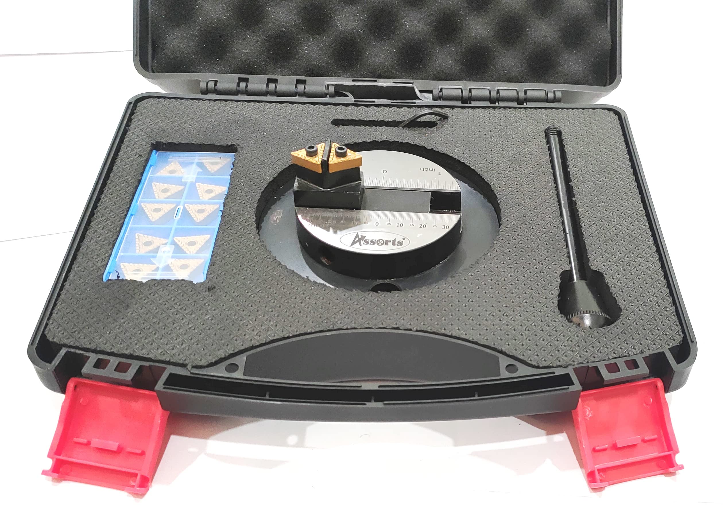 **Lathe Ball Turning Attachment for Convex & Concave Curvatures – Graduated Scale & 10-Piece Spare Cutting Bit Set – Perfect for Woodturning, Metalworking, and DIY Projects**