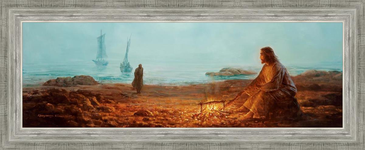 By The Shore By Yongsung Kim - Coastal Wall Art Print for Beach House Decor, Ocean Themed Living Room & Bedroom