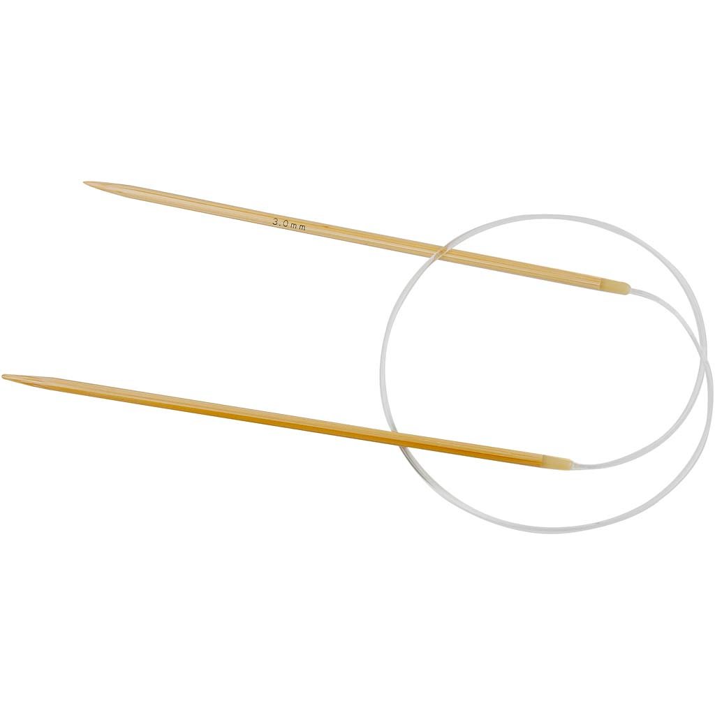 3-Piece Circular Knitting Needle Set for Sweaters, Socks & Hats – Smooth Bamboo Knitting Needles for Comfortable Crafting | Perfect for Knitting Projects at Home or On-The-Go