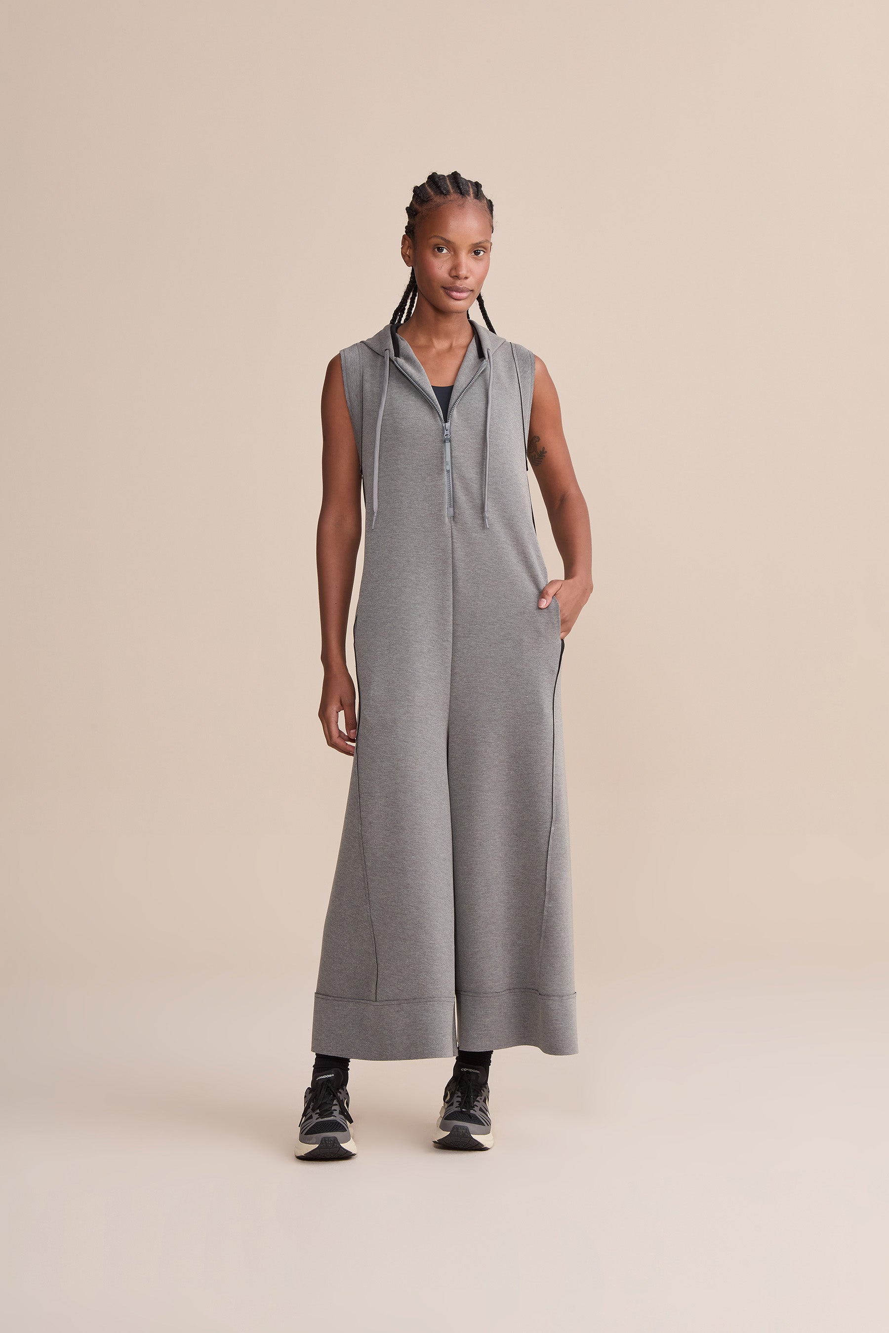 Stylish Posh Duo Pantacourt Jumpsuit for Women - Trendy Wide Leg Romper with Pockets | Perfect for Summer Outfits, Beach Vacations & Casual Chic Looks