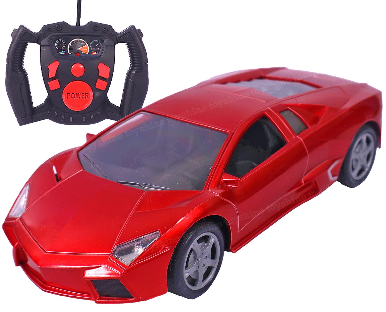 Toyshine 1:16 Scale Champion Remote Control RC Car - High Speed Sports Model, Open Wheel Design in Red - Perfect for Racing, Backyard Fun & RC Car Enthusiasts