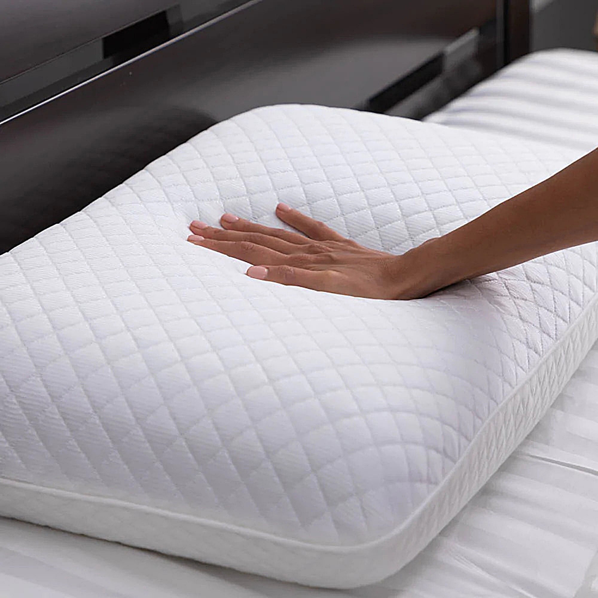 Dreamcool Cooling Gel & Charcoal Memory Foam Pillow for Side, Back & Stomach Sleepers - Breathable Orthopedic Support for Hot Sleepers & Neck Pain Relief - Perfect for Bedroom, Travel & Office Use
