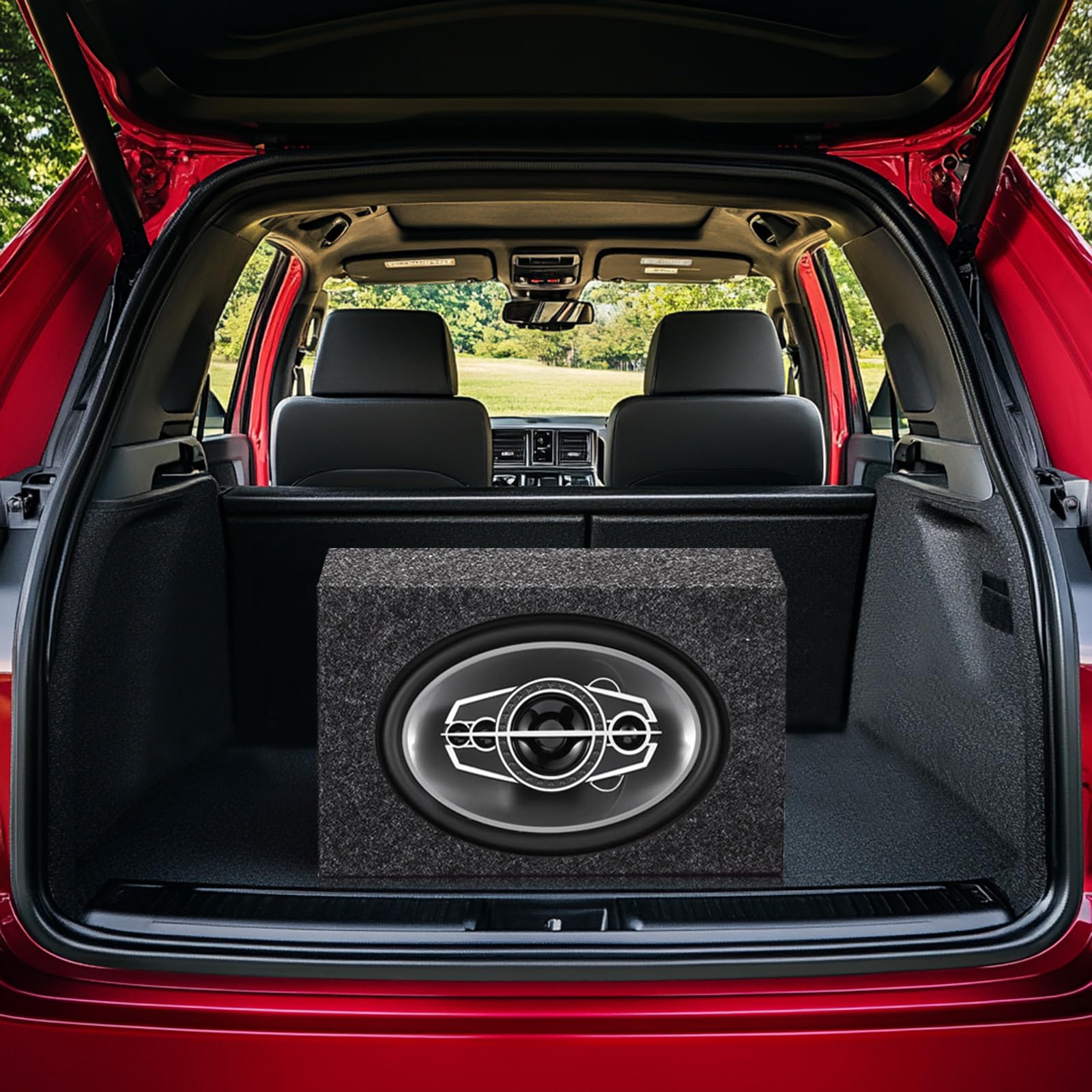 6 x 9 Inch Universal Car Audio Speaker Box Enclosure - Ported Subwoofer Box for Standard Cab Trucks & Vehicles | Enhances Bass & Sound Quality | Perfect for Car Audio Upgrades & Music Lovers