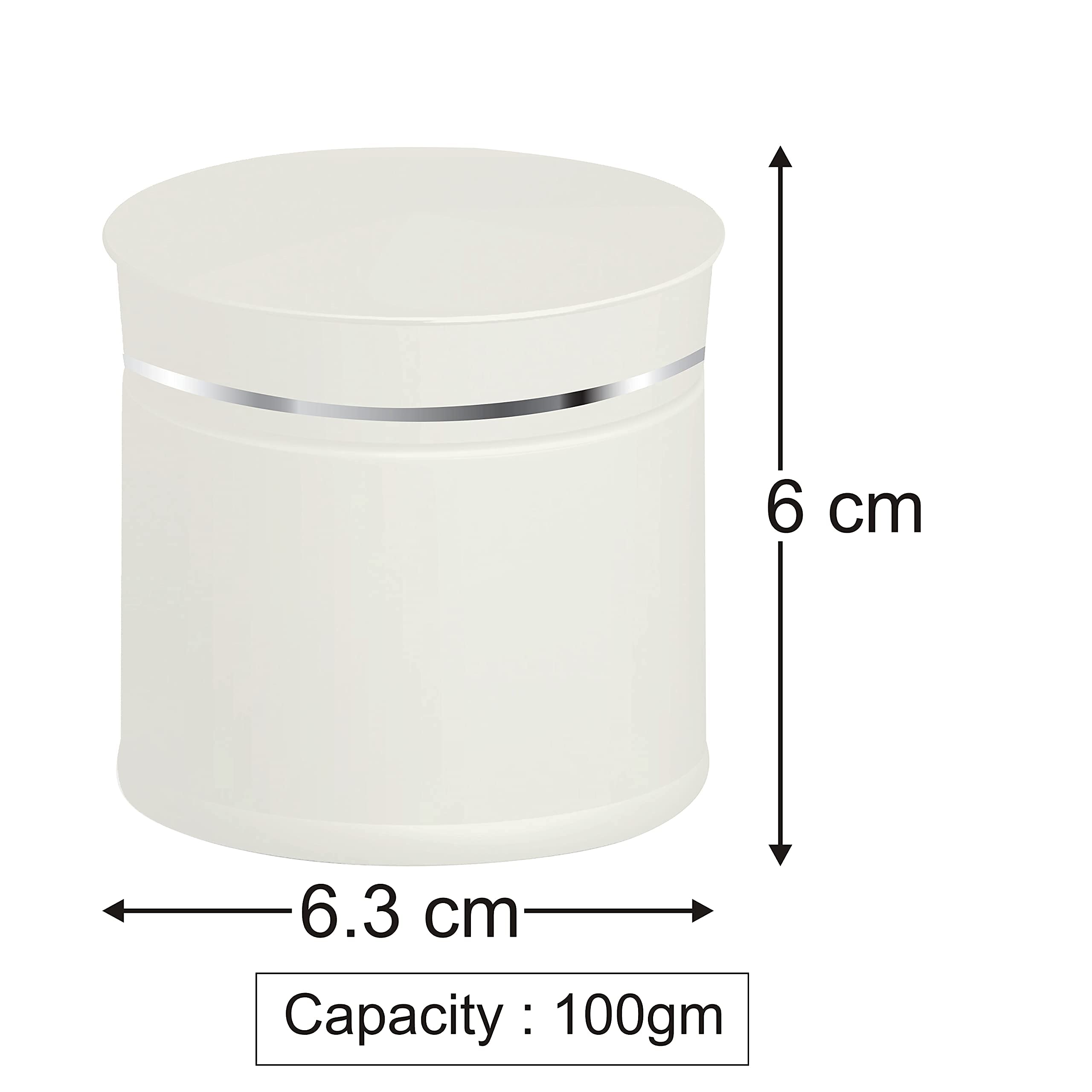 Premium Zenvista 100g Silver Cosmetic Jars for Creams, Masks & DIY Beauty - Airtight Multipurpose Storage Containers (Pack of 3) - Perfect for Home Spa, Travel & Gift Packaging