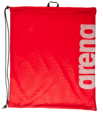 Arena Team Mesh Bag - Durable Red Swim Gear Storage for Competition & Training - Perfect for Swim Meets, Poolside, and Gym Use