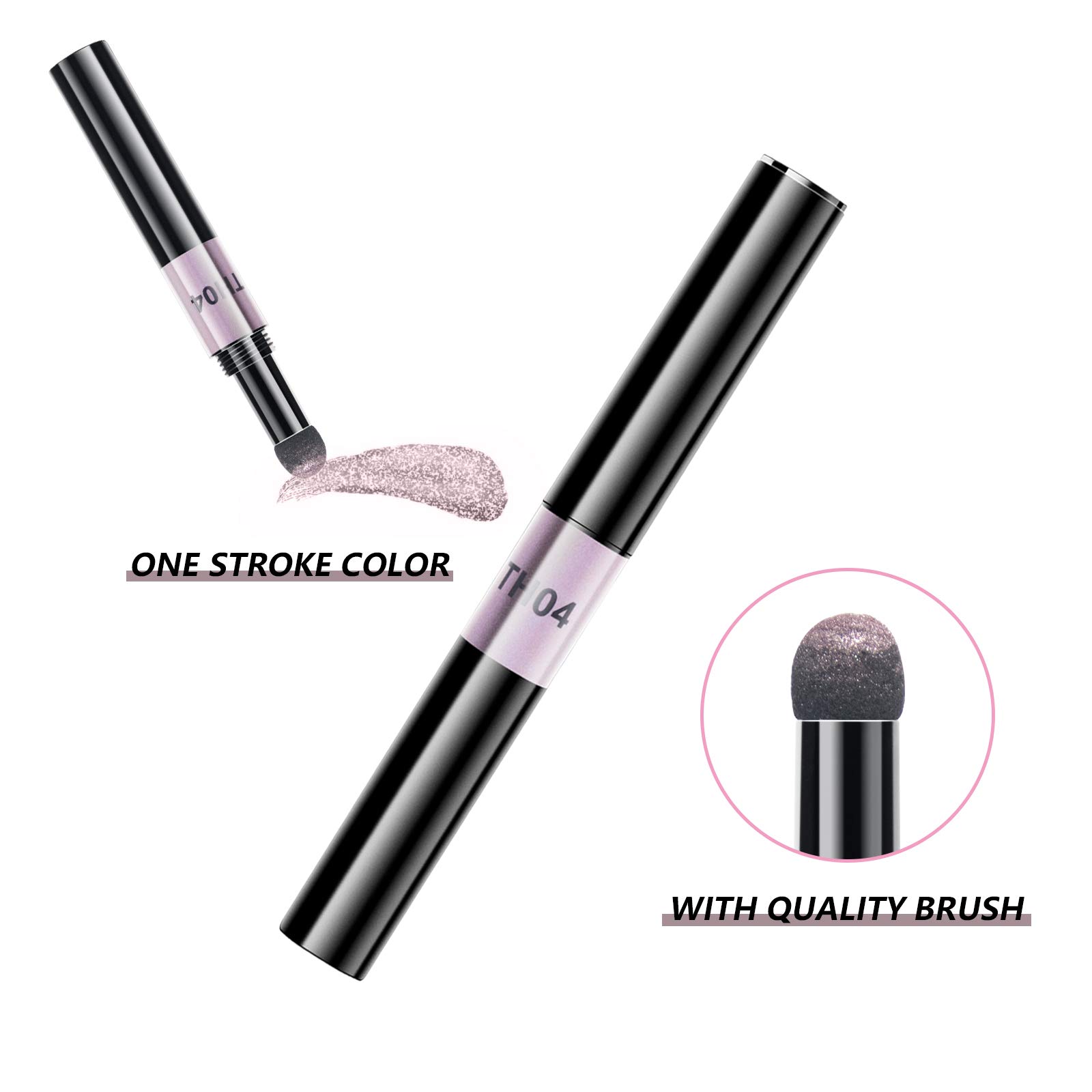 Vcedas Chrome Nail Pen - Acrylic Powder with Laser Mirror Effect, Air Cushion Magic Mirror Powder for Nail Art (Pink) | Perfect for Salon, DIY Manicures & Special Occasions
