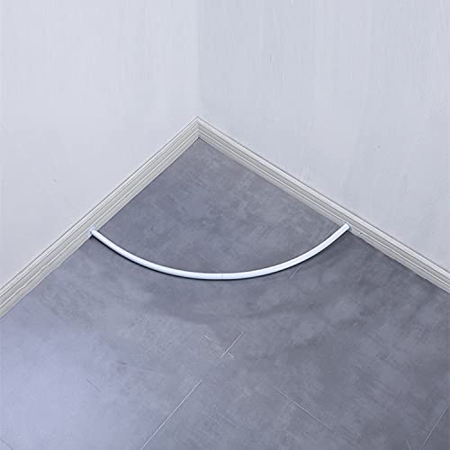 SYFZ-C-J Fitting Room Curtain for Clothing Stores - White Metal Rod Changing Room Curtain with Track & Rings (43
