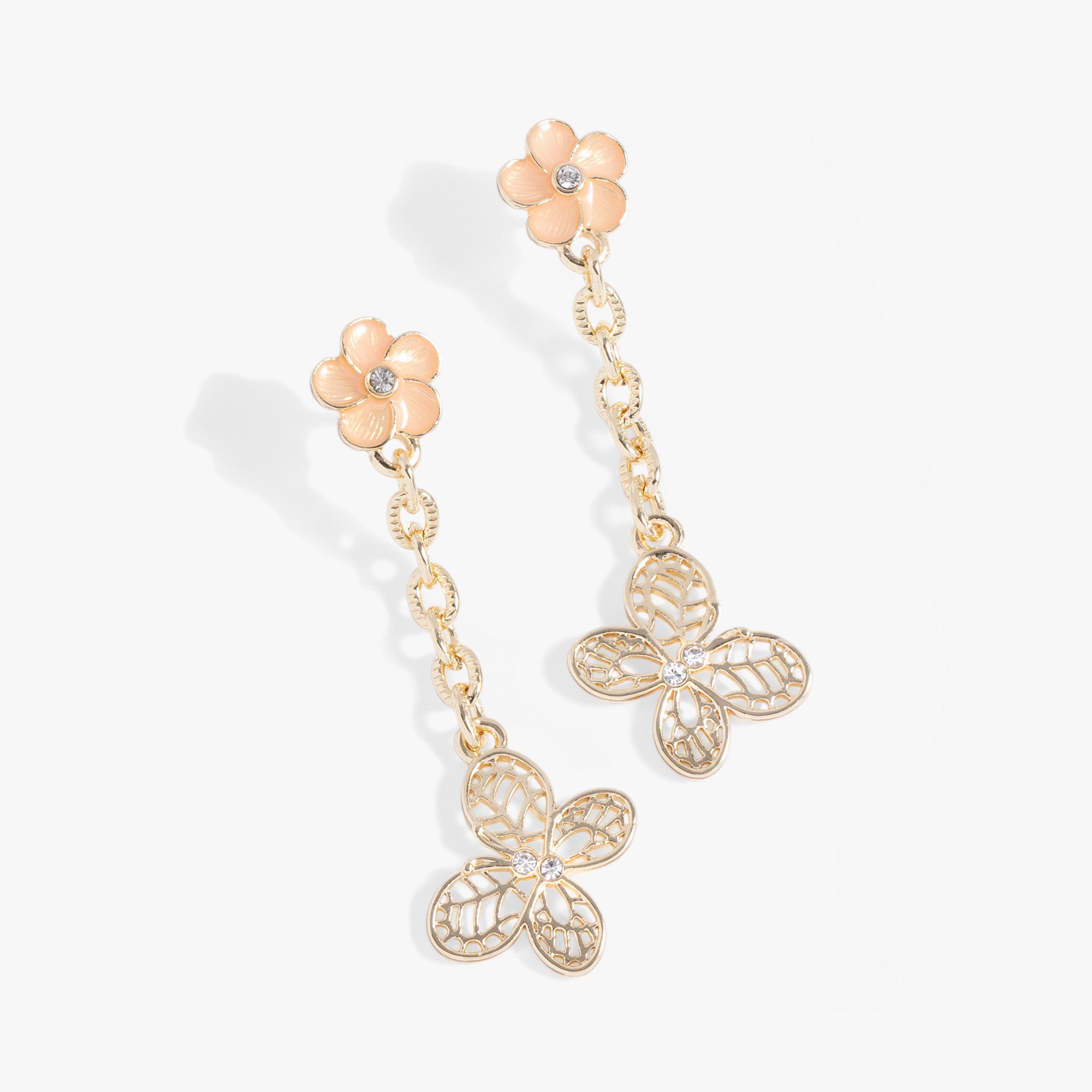 Exquisite Filigree Butterfly Drop Earrings for Women - Handmade Vintage Dangle Jewelry - Perfect for Weddings, Parties & Special Occasions
