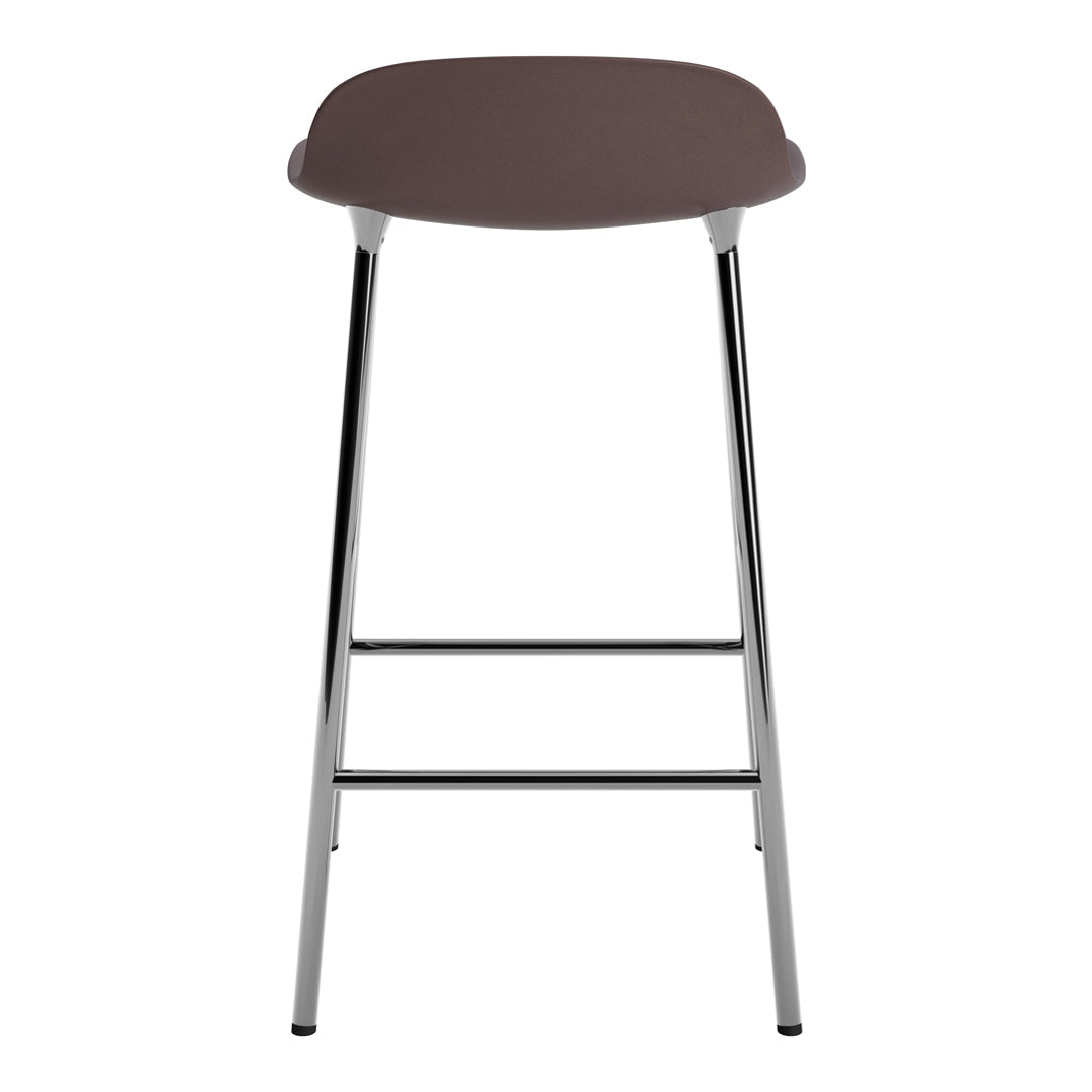Modern Metal Leg Form Counter Stool - Bar Stool for Kitchen Island, Breakfast Nook & Home Decor