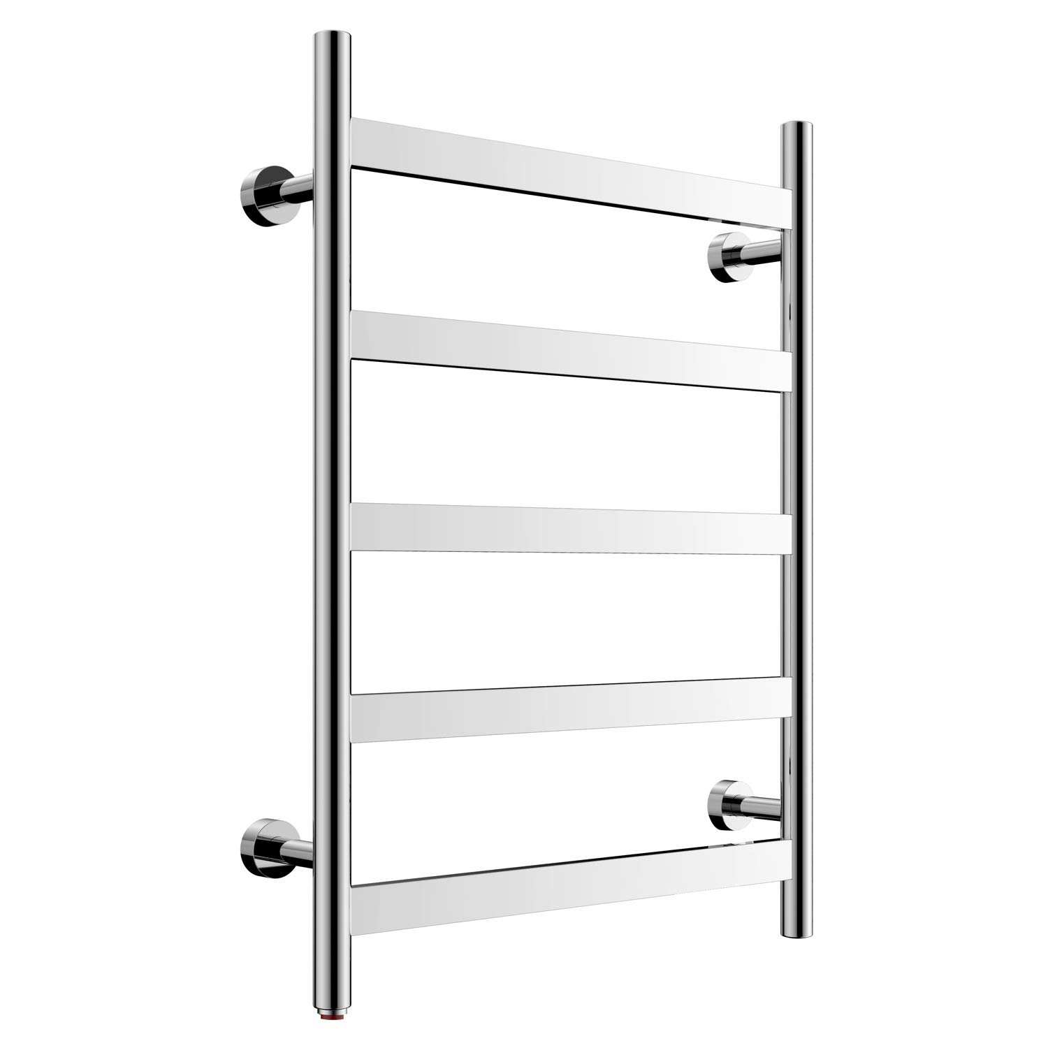 HEATGENE 5-Bar Wall-Mounted Electric Towel Warmer & Dryer - Plug-in Bathroom Towel Heater with Mirror Polish Finish | Perfect for Bathrooms, Spas & Luxury Home Use
