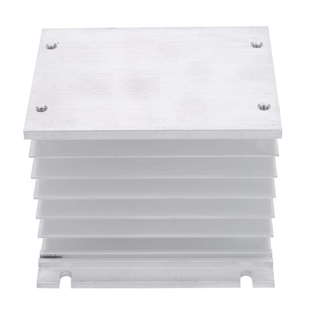 3 Phase Aluminum SSR Heatsink for DIN Rail Mount - High Efficiency Cooling for Solid State Relays - Ideal for Industrial Automation & Power Control Systems