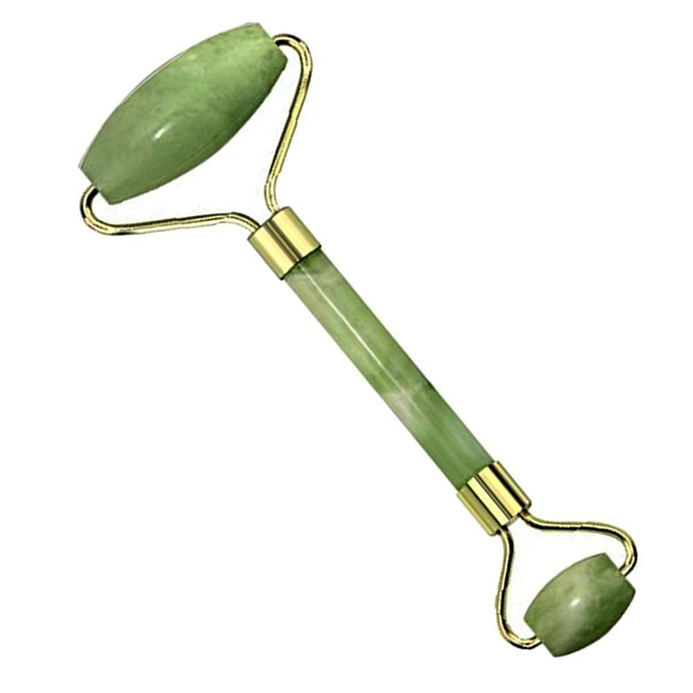 Natural Jade Roller & Gua Sha Set - ZYCOFORD Facial Massager for Women & Girls, Anti-Aging Skin Care Tool with Cooling Stone Roller (Pack of 1) | Perfect for Morning Routine, Night Skincare & Relaxation Therapy