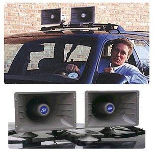 Portable Wireless PA System for Cars - Bluetooth Speaker with Microphone for Outdoor Events, Parties & Emergency Announcements