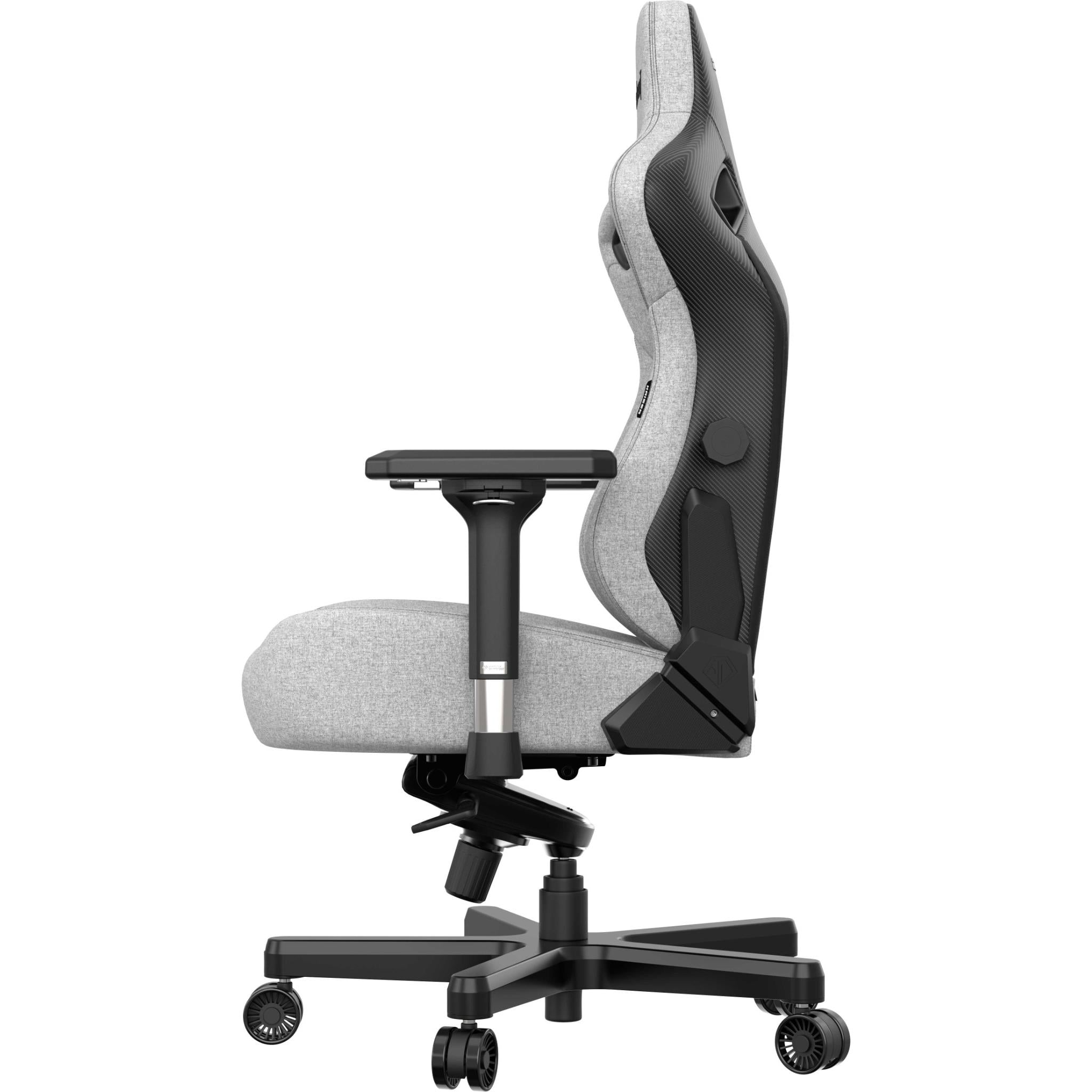 Anda Seat Kaiser 3 Series XL Premium Ergonomic Gaming Chair - Grey Fabric for PC, Console & Office Use - Comfortable Computer Chair for Long Gaming Sessions & Work