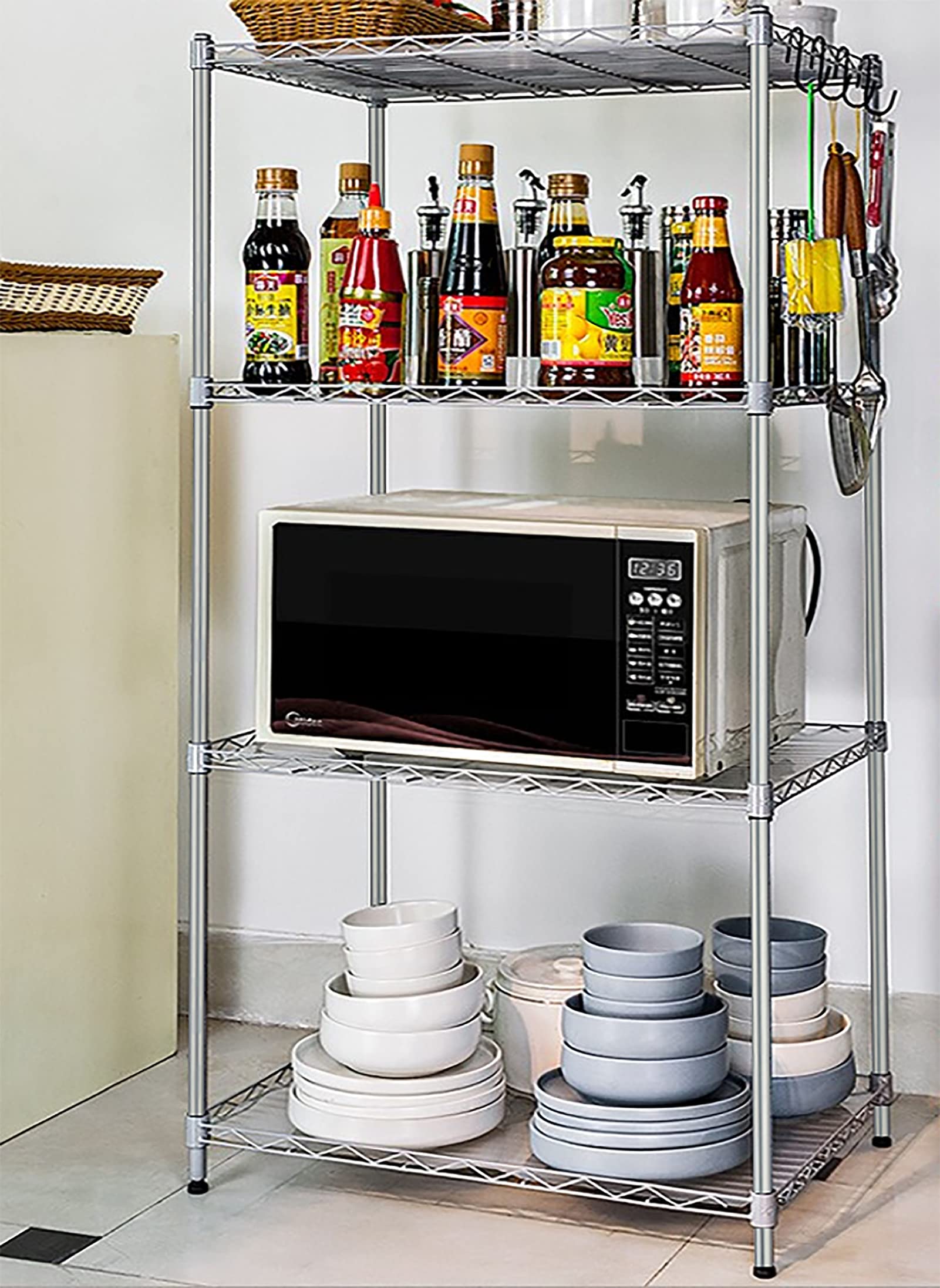 4-Shelf Heavy Duty Storage Shelving Unit - 22.4