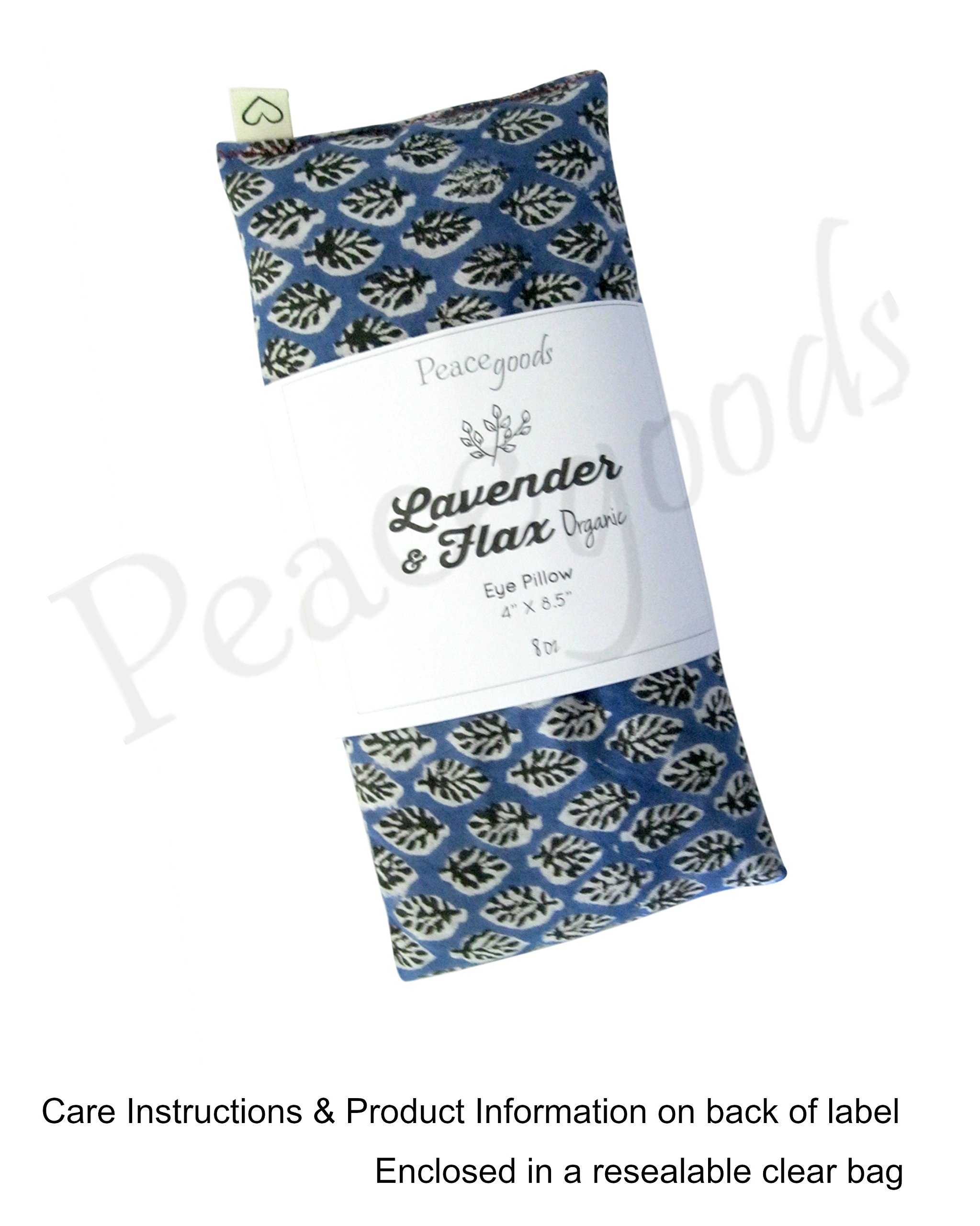 Lavender Scented Flaxseed Eye Pillow with Washable Cotton Cover - 4 x 8.5 Inches - Soothing Relaxation for Stress Relief & Sleep Aid - Perfect for Yoga, Meditation, Travel & Spa Days - Pink Paisley Leaf Design
