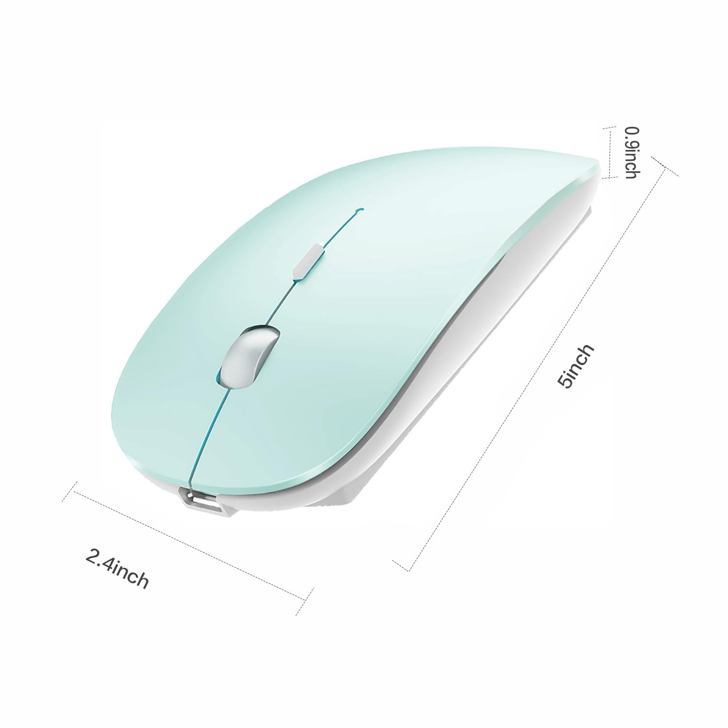 Wireless Bluetooth Mouse for Laptop, MacBook, iPad, PC - Compatible with MacBook Air, MacBook Pro, Windows & Chromebook | Portable Computer Mouse for Work, Travel & Home Office