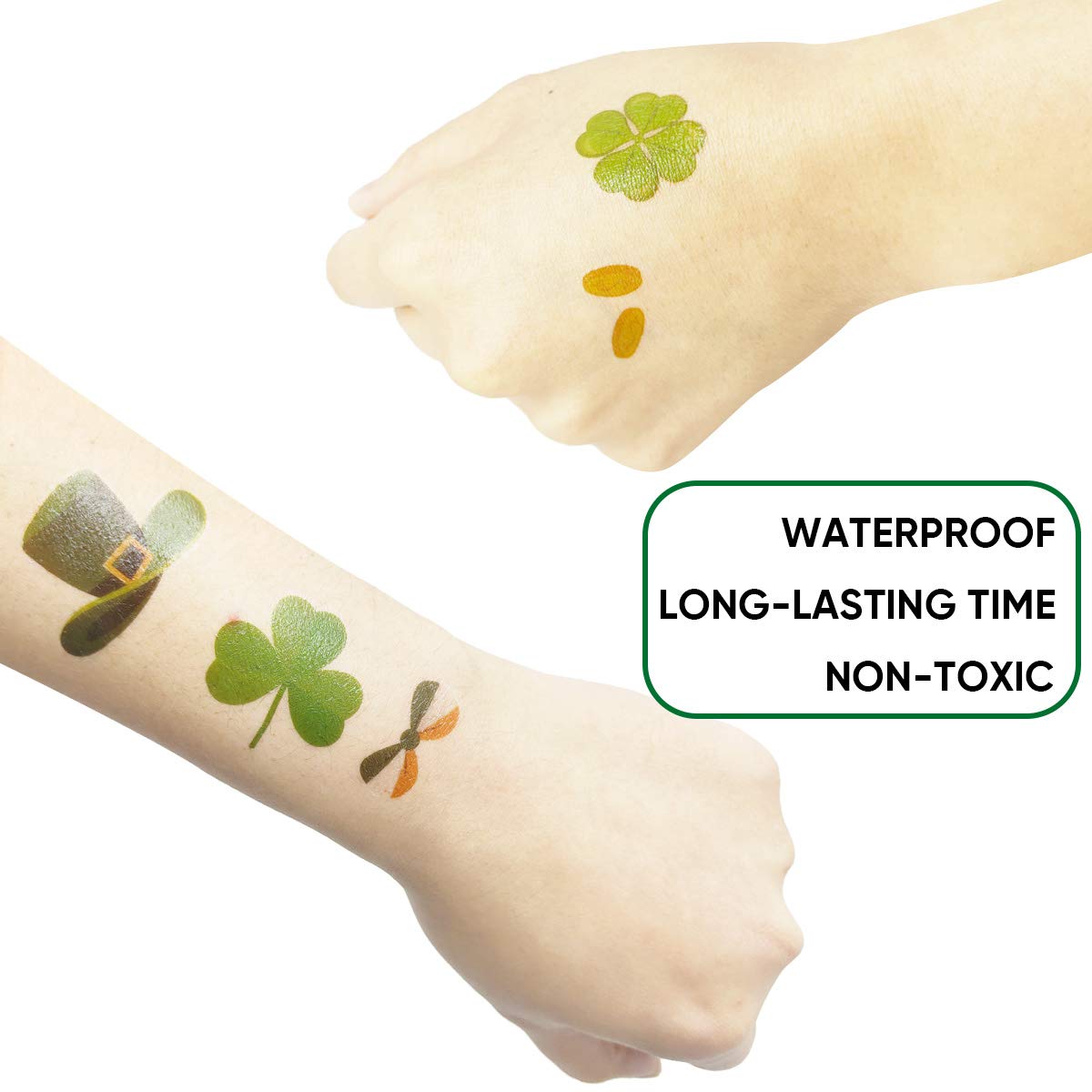 168 PCS St. Patrick's Day Temporary Tattoos - Shamrock & Irish Themed Stickers for Kids & Adults - Perfect for St. Patrick's Day Parties, Parades, Festivals & Celtic Celebrations