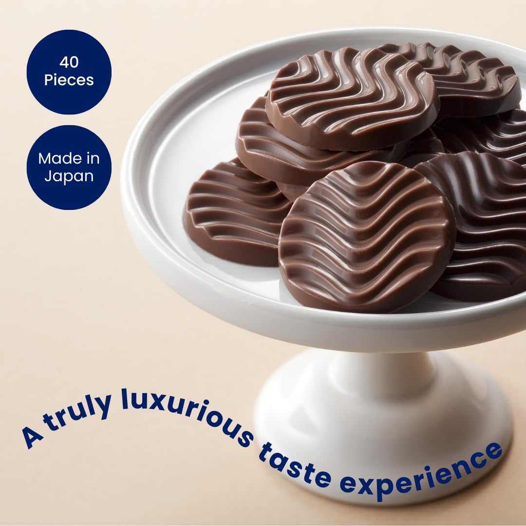 Premium ROYCE' Pure Chocolate Assortment - Sweet & Milk Chocolate Gift Box (40 Pieces) | Authentic Japanese Hokkaido Chocolate | No Artificial Preservatives | Perfect for Baking, Desserts & Gourmet Gifting