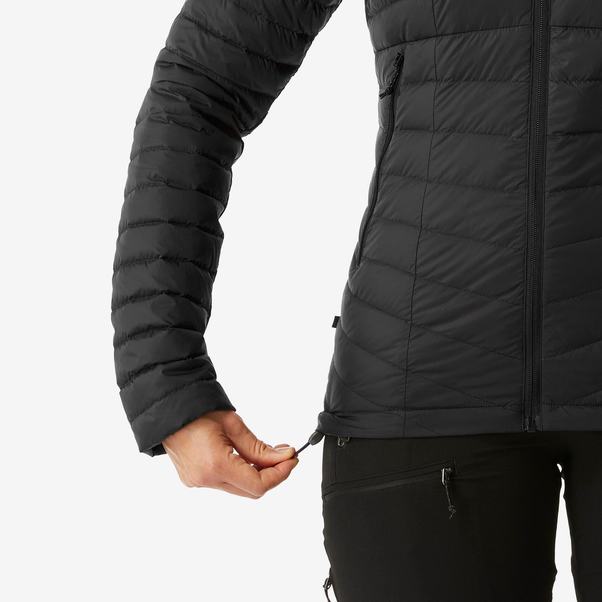 Forclaz Women’s MT100 Down Puffer Jacket - Lightweight Winter Coat, Waterproof & Windproof, Warm Hooded Jacket for Hiking, Skiing & Outdoor Activities