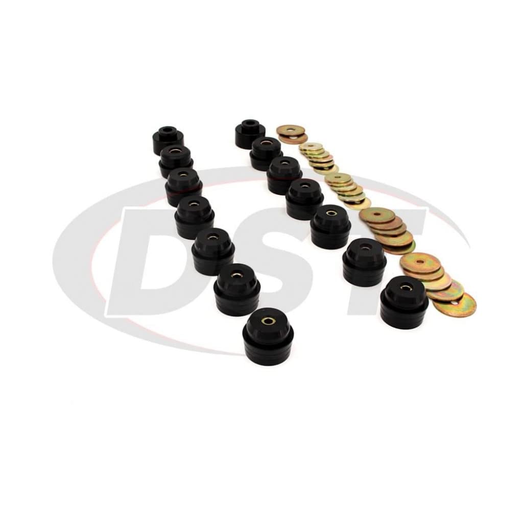 Energy Suspension Black Body Mounts for 1982-1986 Pontiac Bonneville - 3.4141G | Durable Rubber Bushings for Smooth Ride & Reduced Vibration | Perfect for Classic Car Restoration & Performance Upgrades