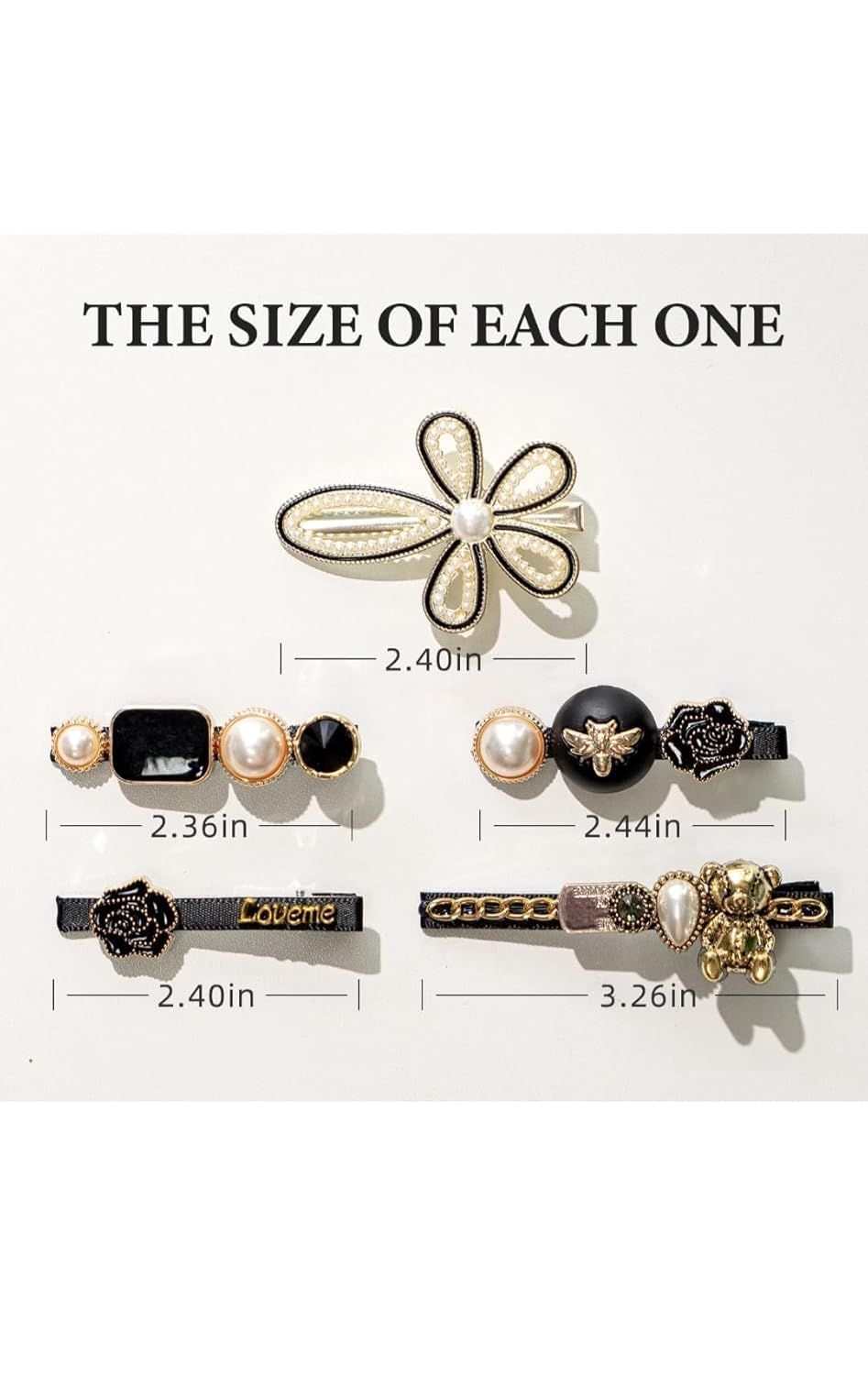 Glamifirsto 11-Piece Hair Clips Set - Metal Hair Barrettes with Pearls, Korean-Style Hairpins for Women & Girls - Perfect for Thick & Long Hair - Elegant Hair Accessories Gift Set for Birthday, Wedding & Daily Styling