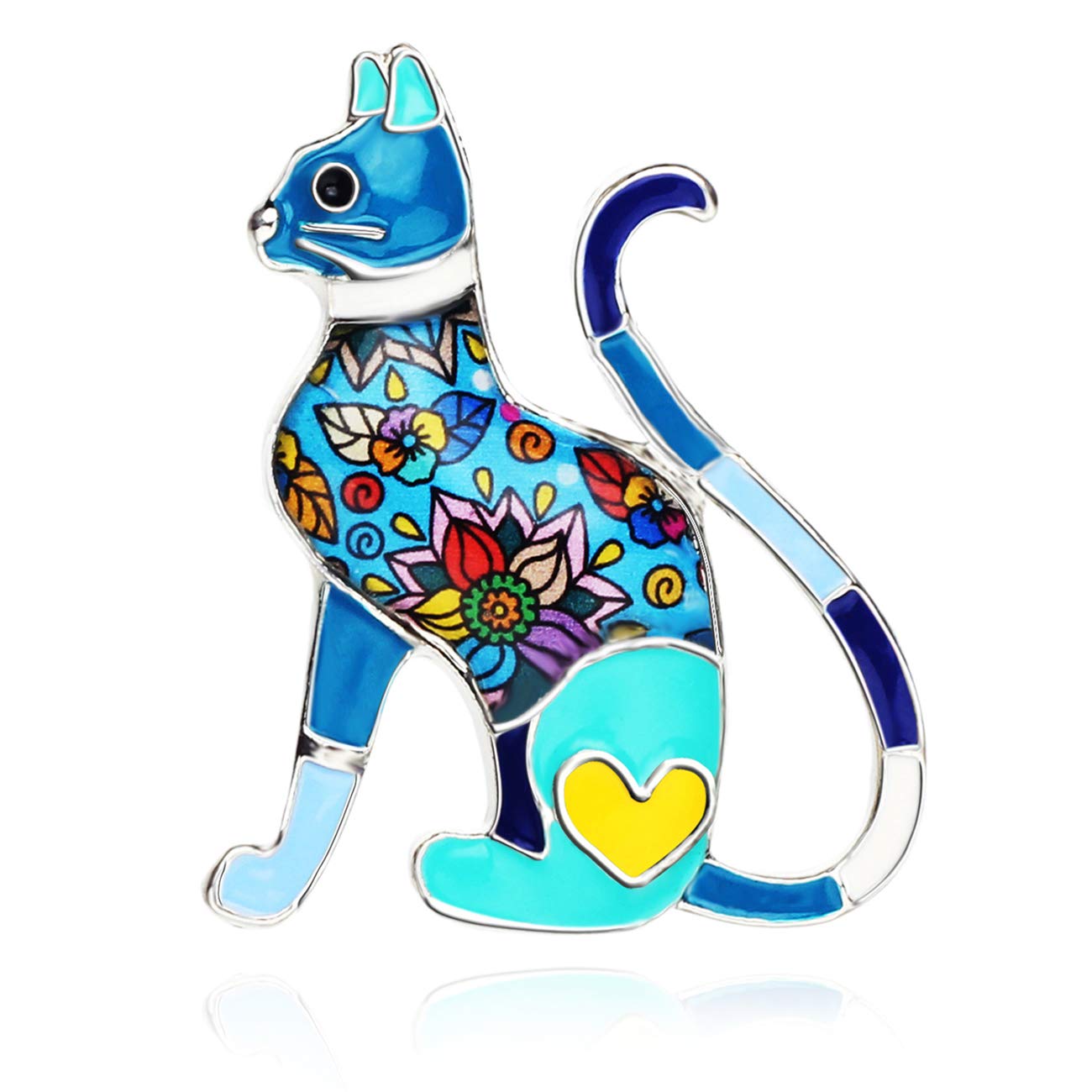 NEWEI Cat Brooch Pins for Women & Girls - Elegant Cat Jewelry Gift Set for Jackets, Bags & Accessories - Perfect for Parties, Weddings & Everyday Fashion
