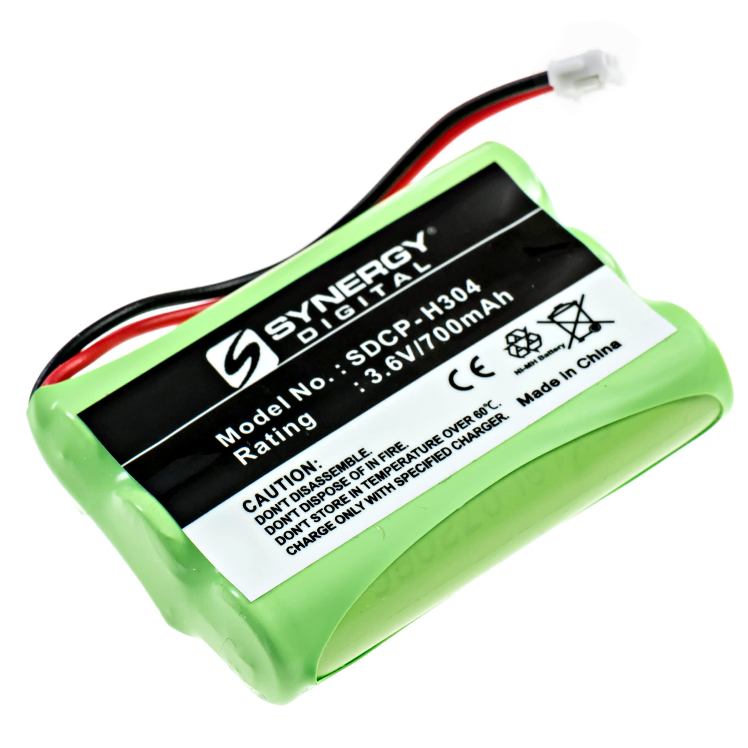 Synergy Digital Cordless Phone Batteries for Ooma Telo Handset - 3-Pack SDCP-H304 Replacement Batteries | Long-Lasting Power for Home & Office Phones