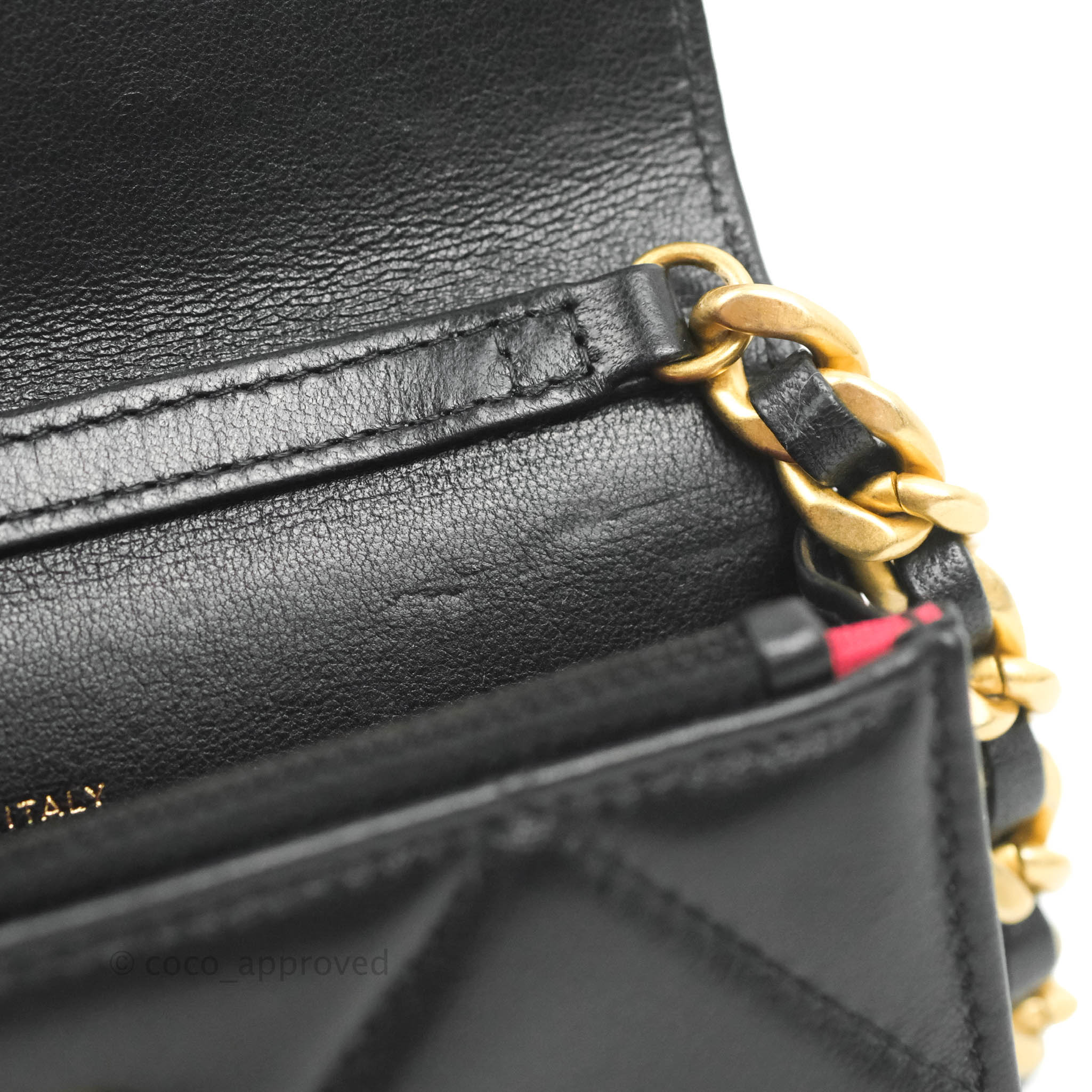 Chanel 19 Mini Clutch with Chain - Black Lambskin Leather Crossbody Bag with Mixed Hardware for Women | Perfect for Evening Parties, Date Nights & Special Occasions