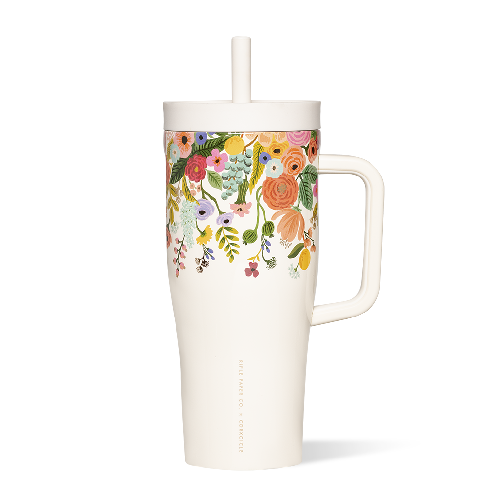 Rifle Paper Co. Leakproof Cruiser Tumbler - 16oz Insulated Stainless Steel Travel Mug with Lid - Perfect for Coffee, Tea & Cold Drinks at Home, Office or On-the-Go