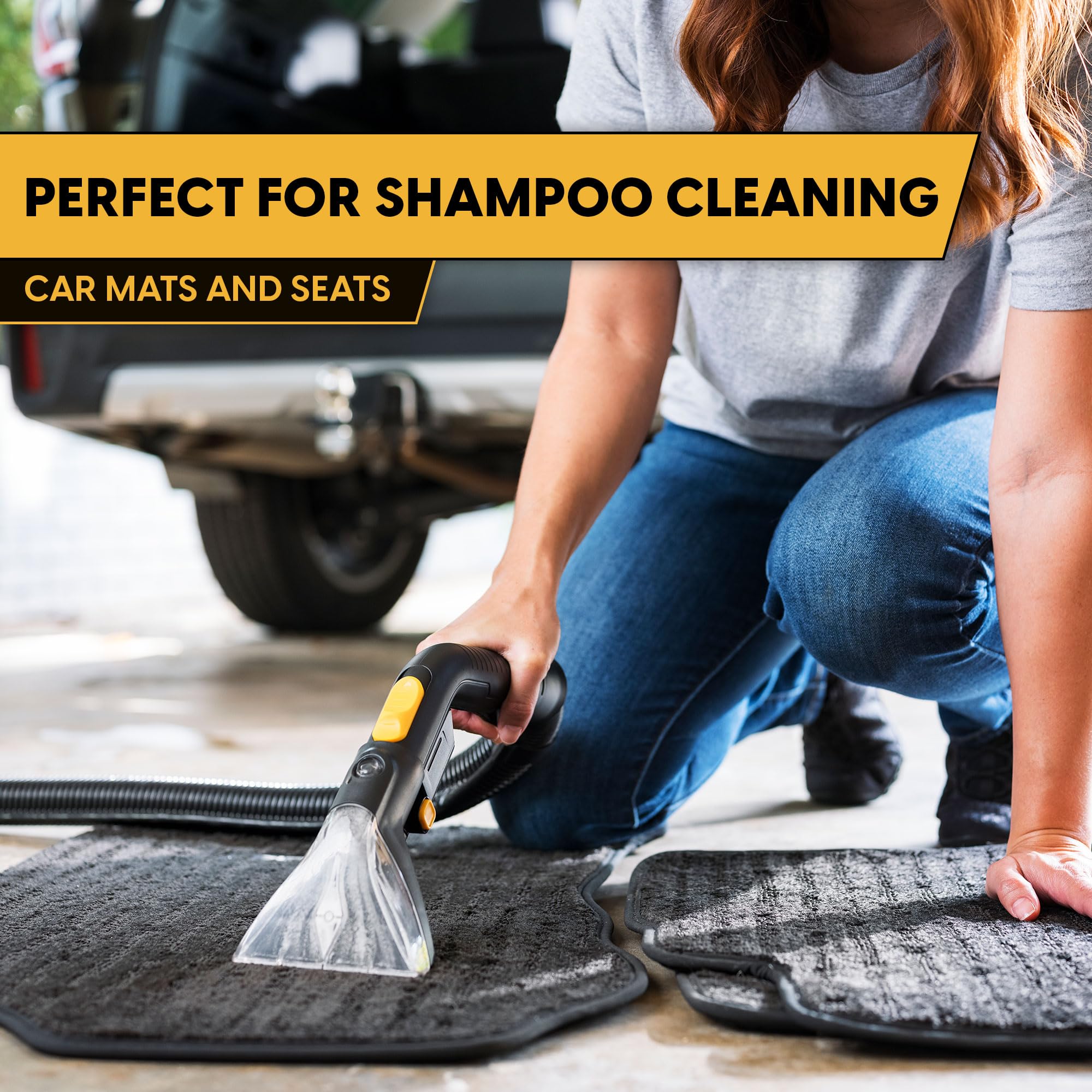 Vacmaster VK609PFR 0201 6 Gallon 5.5 HP 3-in-1 Wet/Dry/Upholstery Shampoo Vacuum Cleaner - Powerful Suction for Carpets, Floors & Furniture Cleaning - Ideal for Home, Garage & Workshop Use