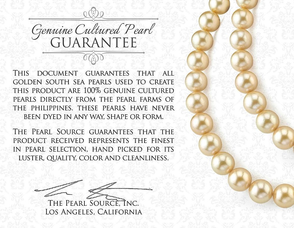 14K Gold AAAA South Sea Pearl Necklace - 10-12mm Round Cultured Pearls for Elegant Occasions