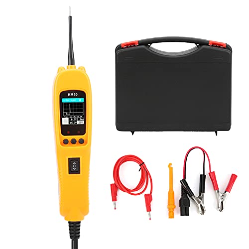 12V 24V Automatic Circuit Tester - Car Electrical Diagnostic Tool with Power Probe Kit KM50 for Automotive Repair & Maintenance | Perfect for Mechanics, DIY Enthusiasts & Vehicle Troubleshooting