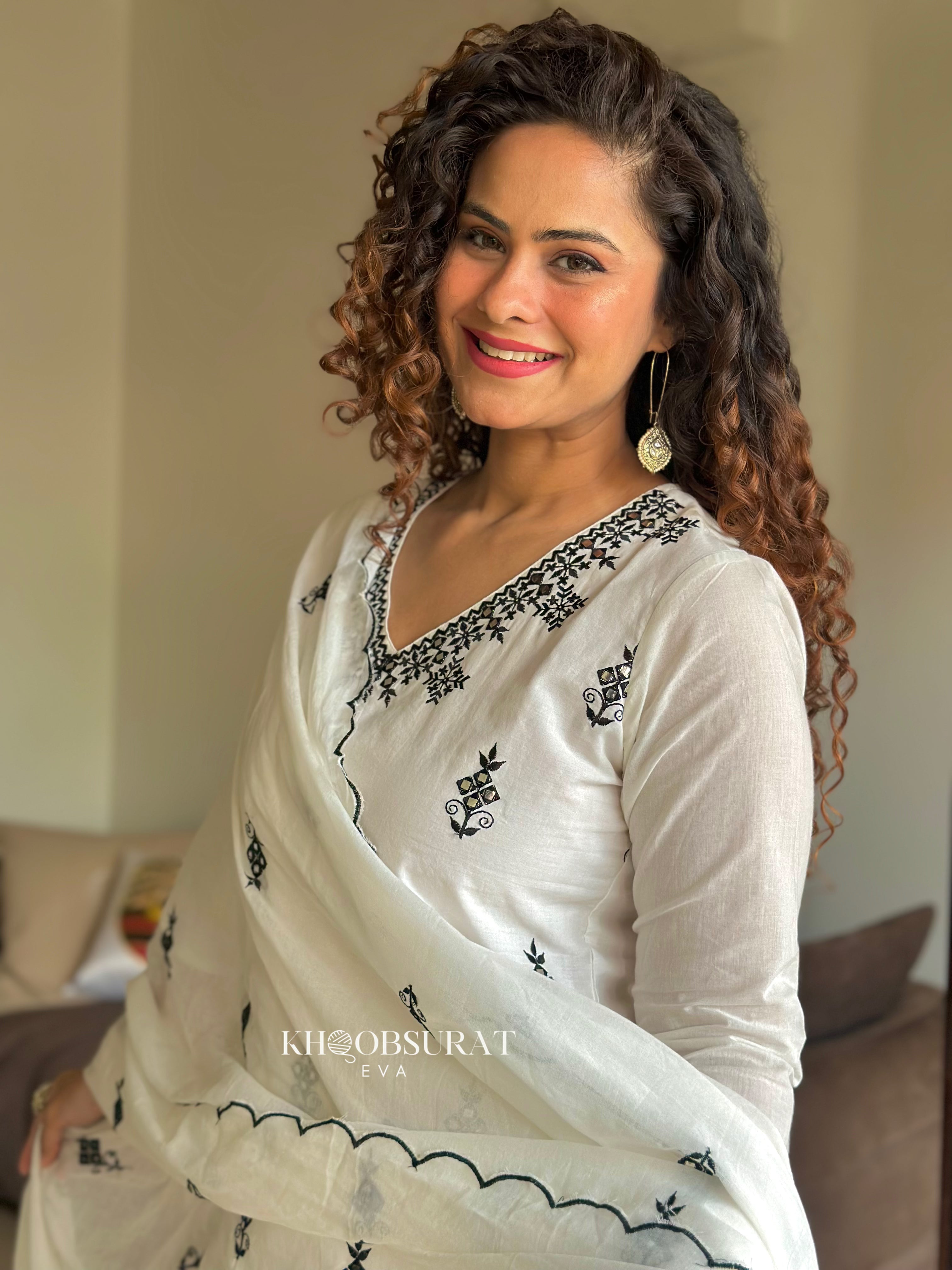 Biba White Kurta Suit Sets for Women | Elegant Indian Ethnic Wear | Perfect for Festivals, Weddings & Casual Outings