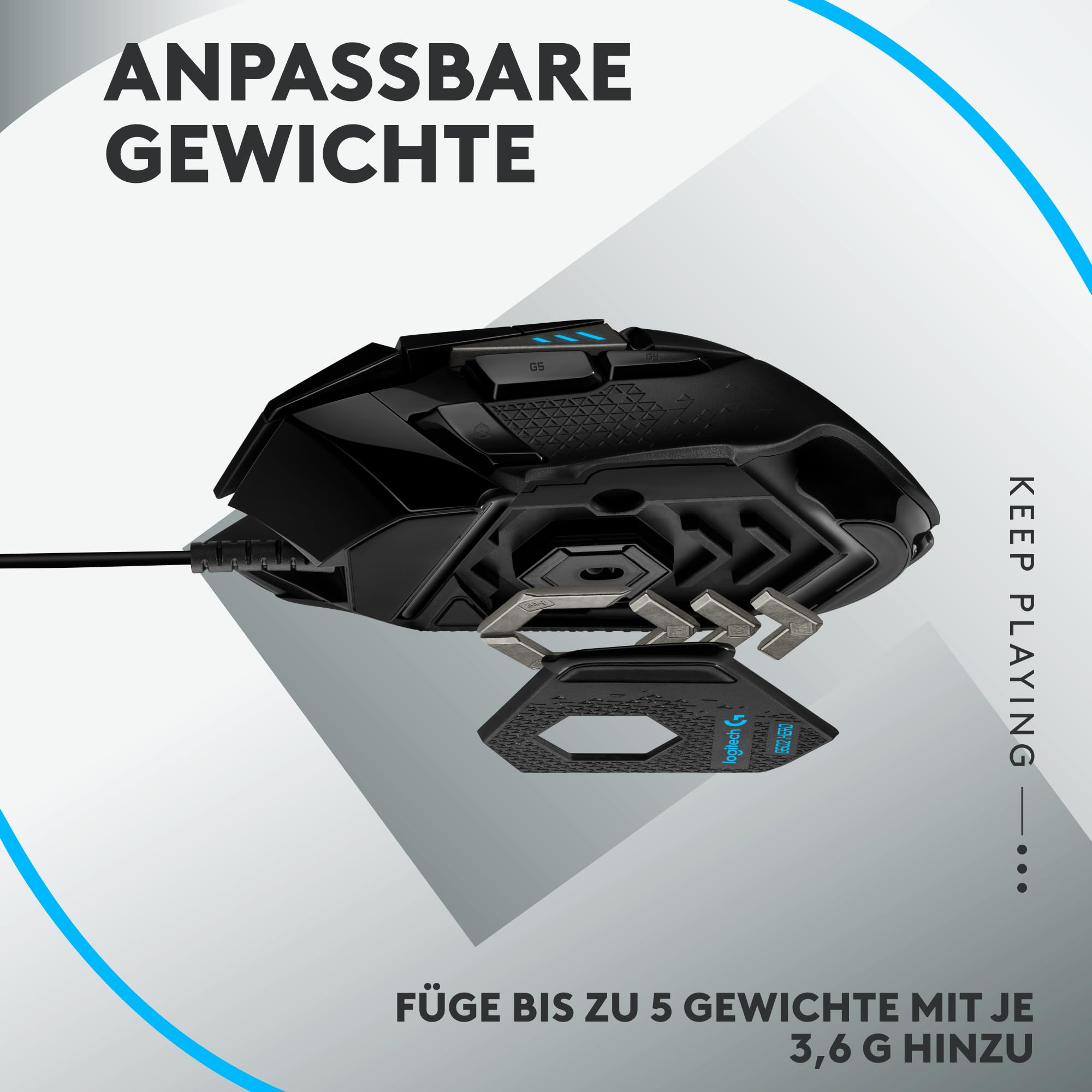 Logitech G502 HERO Wired Gaming Mouse & G213 RGB Gaming Keyboard Bundle - Programmable Buttons, Adjustable Weights, Customizable Backlit Keyboard for PC/Laptop - Perfect for FPS, MOBA & Esports Gaming