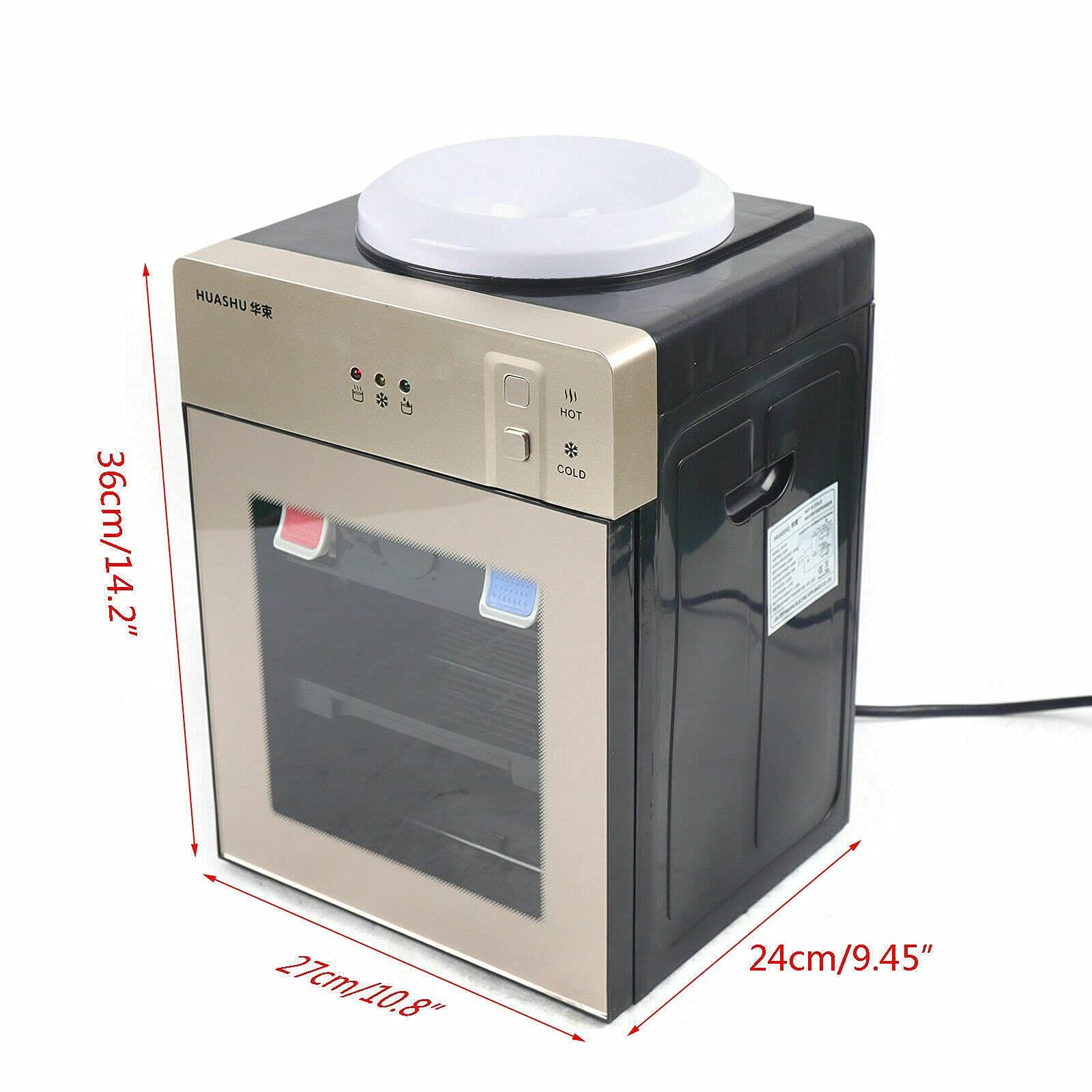 Top Loading Water Cooler Dispenser - Hot & Cold Water Dispenser for Home & Office, Automatic Drinking Machine for Tea, Coffee & Hydration | Countertop Water Dispenser for Kitchen, Bar & Workspace