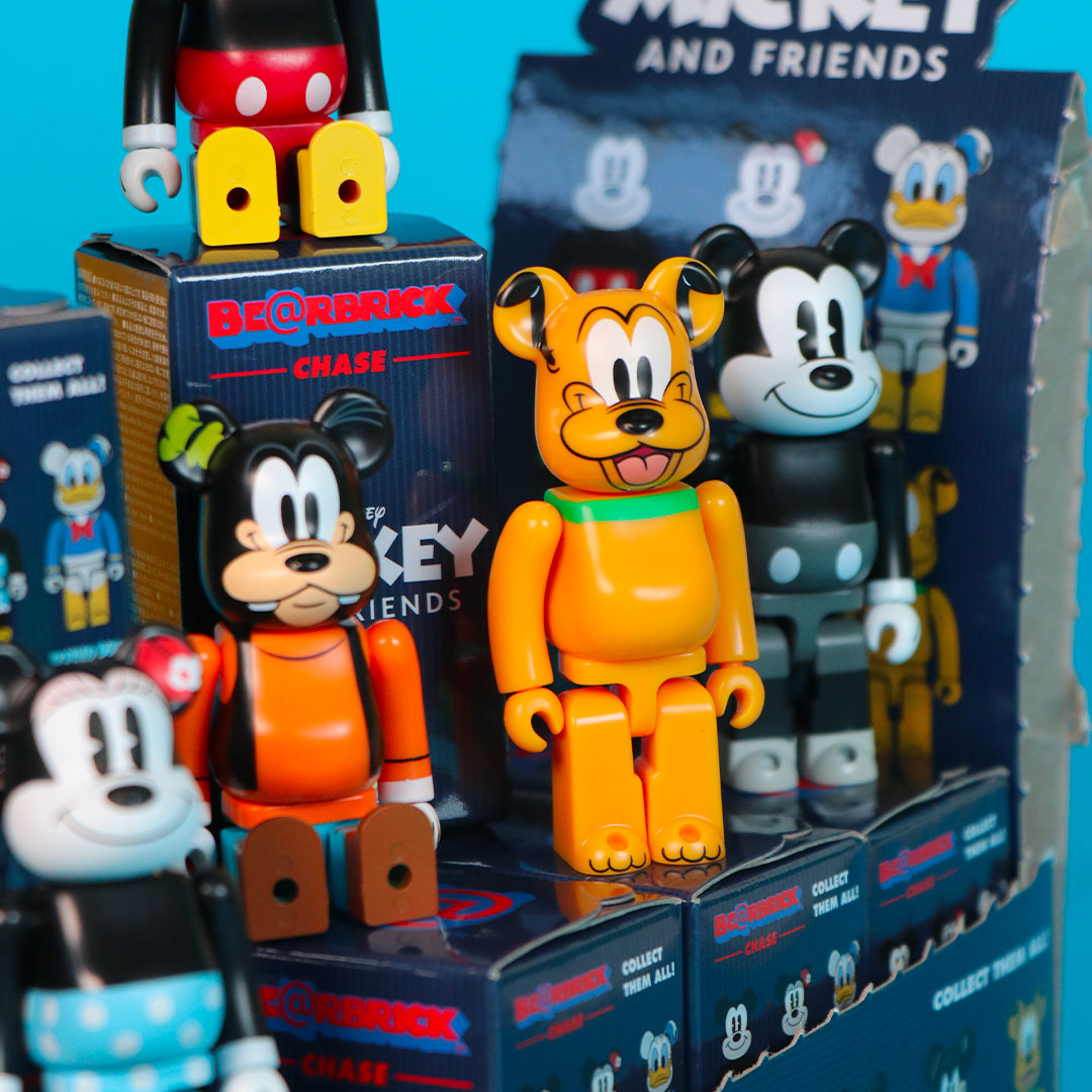 100% Authentic Bearbrick Chase Disney Mickey Mouse & Friends Collectible Figure - Perfect for Home Display, Office Decor, and Disney Fan Collections